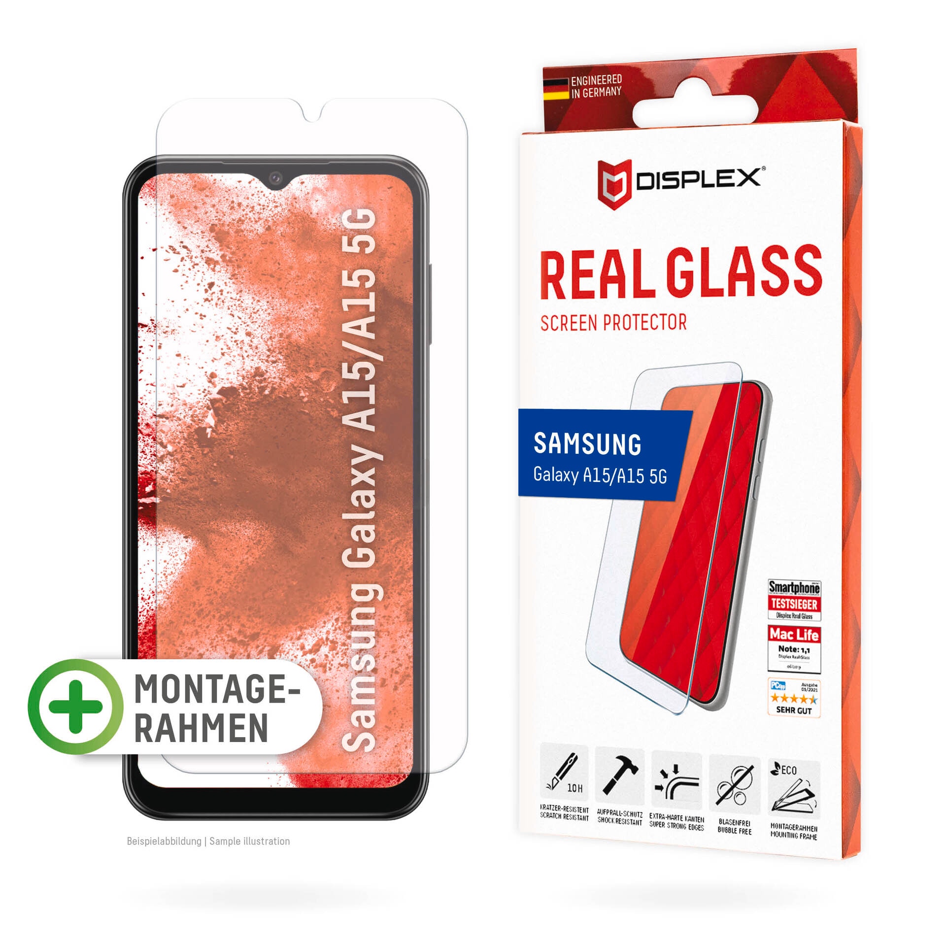 Displayschutzglas »Real Glass«, für Samsung Galaxy A15-Samsung Galaxy A15 5G,...