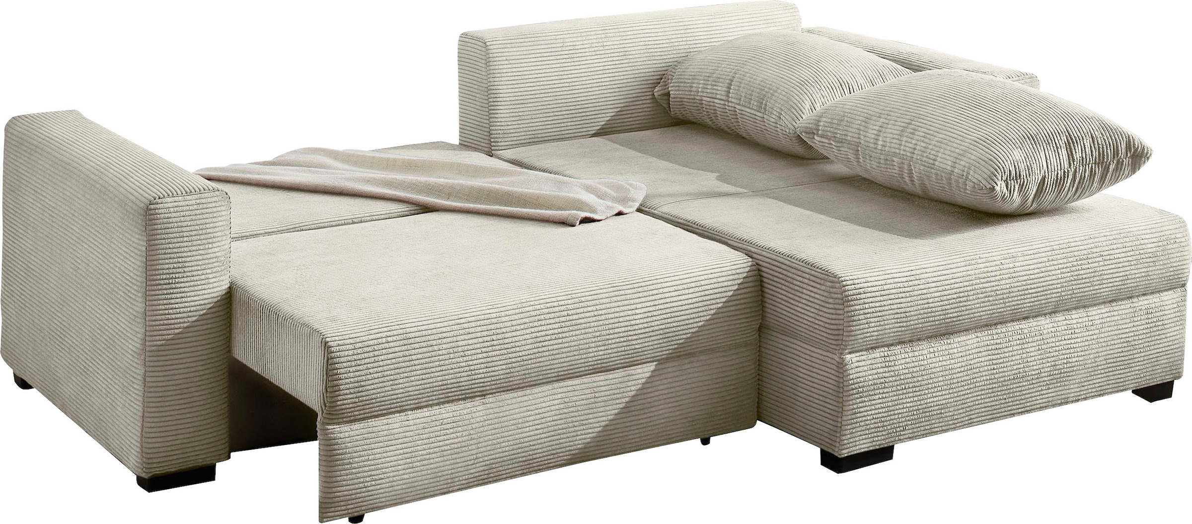 Jockenhöfer Gruppe Ecksofa »Elmau«, inklusive Bettfunktion,Bettkasten, L oder XL-Ottomane