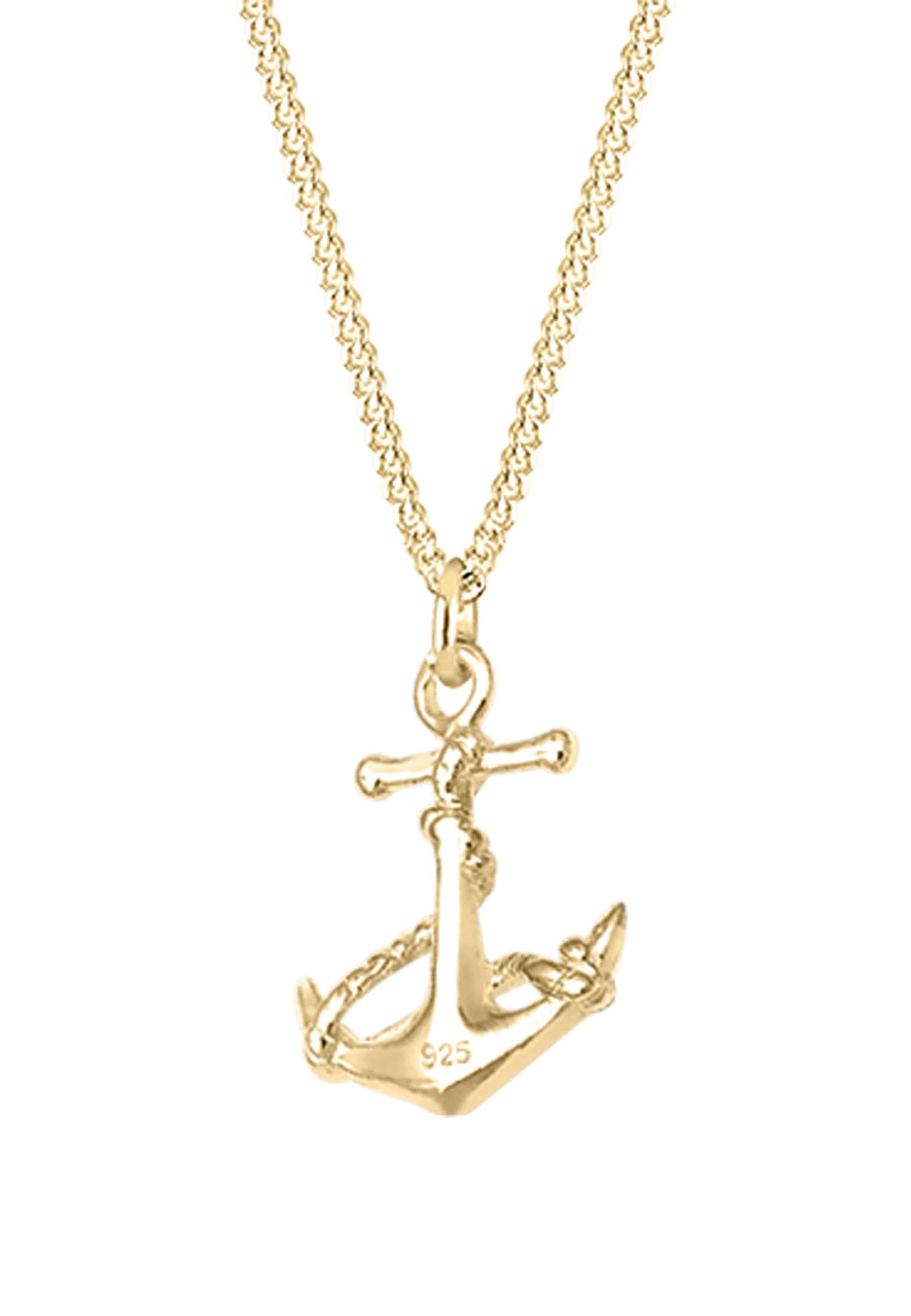 Elli Kette mit Anhänger »Halskette Anker Anhänger Maritim 925 Silber«