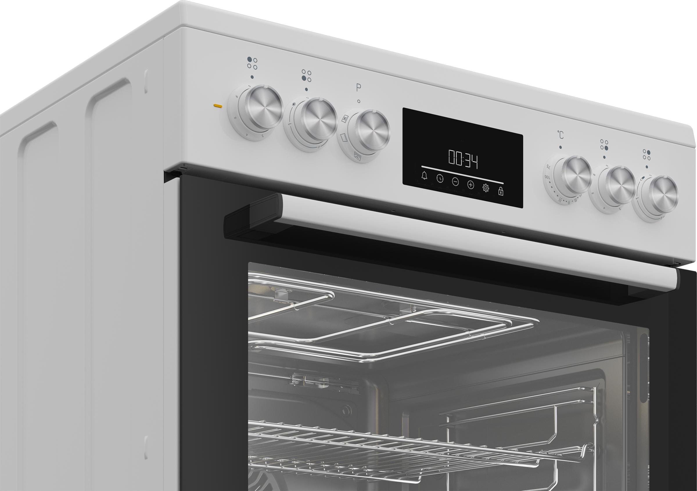 BEKO Elektro-Standherd »FBM67320XS« mit Teleskopauszug nachrüstbar SteamShine® – Die Dampfreinigung des Backofens