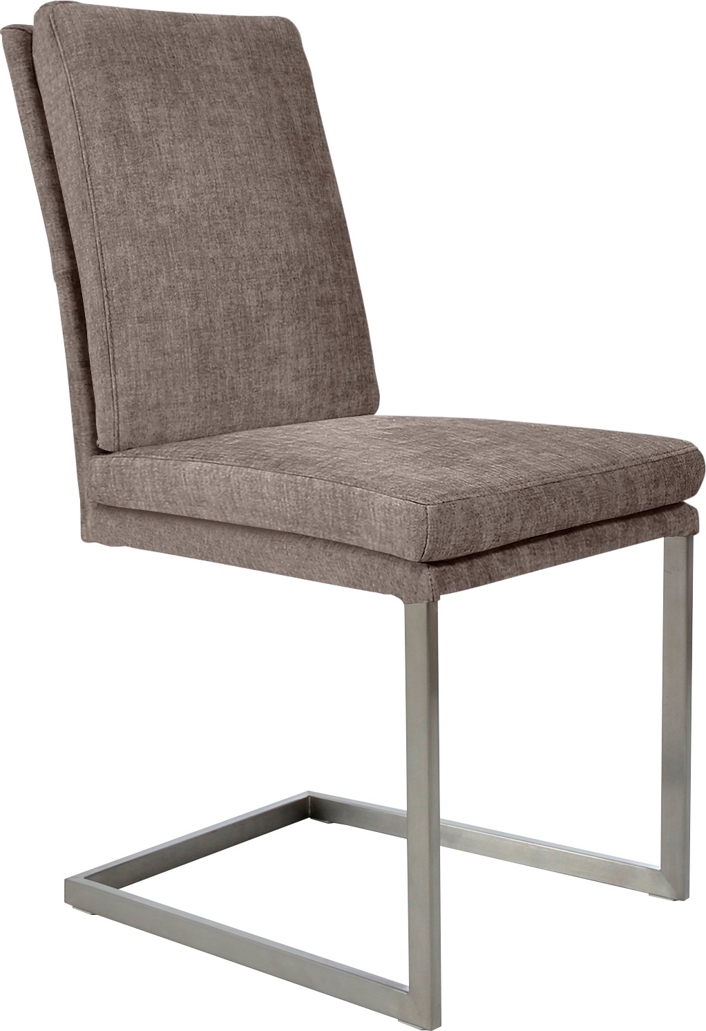 K+W Komfort & Wohnen Freischwinger () stabiles Hochkantrohr, Untergestell in Edelstahloptik oder schwarz