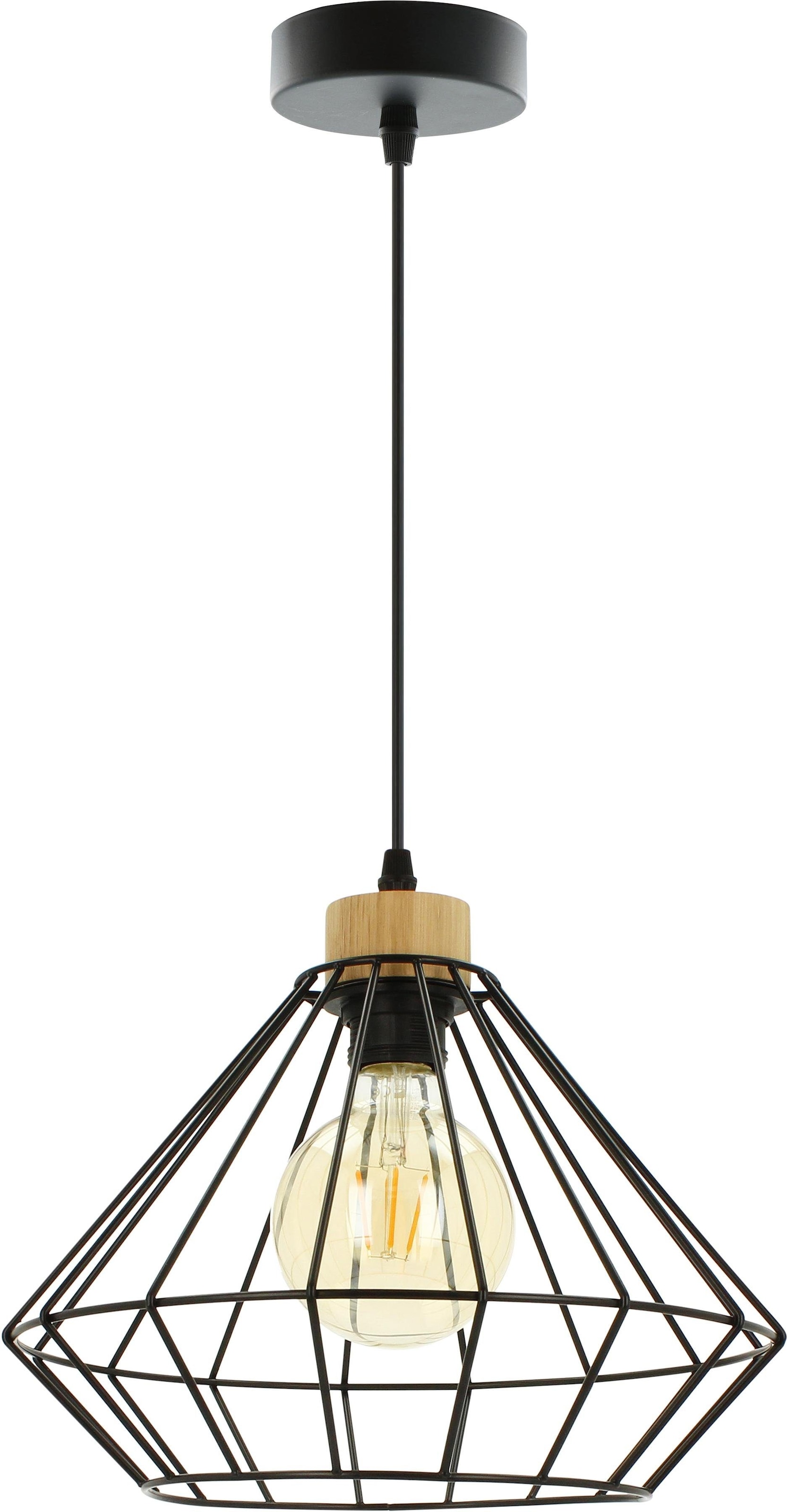 BRITOP LIGHTING 1 OTTO im »RAQUELLE«, - Eichenholz, Originelle flammig-flammig, Leuchte Hängeleuchte, Pendelleuchte kürzbar Online Kabel Shop / Metall bestellen