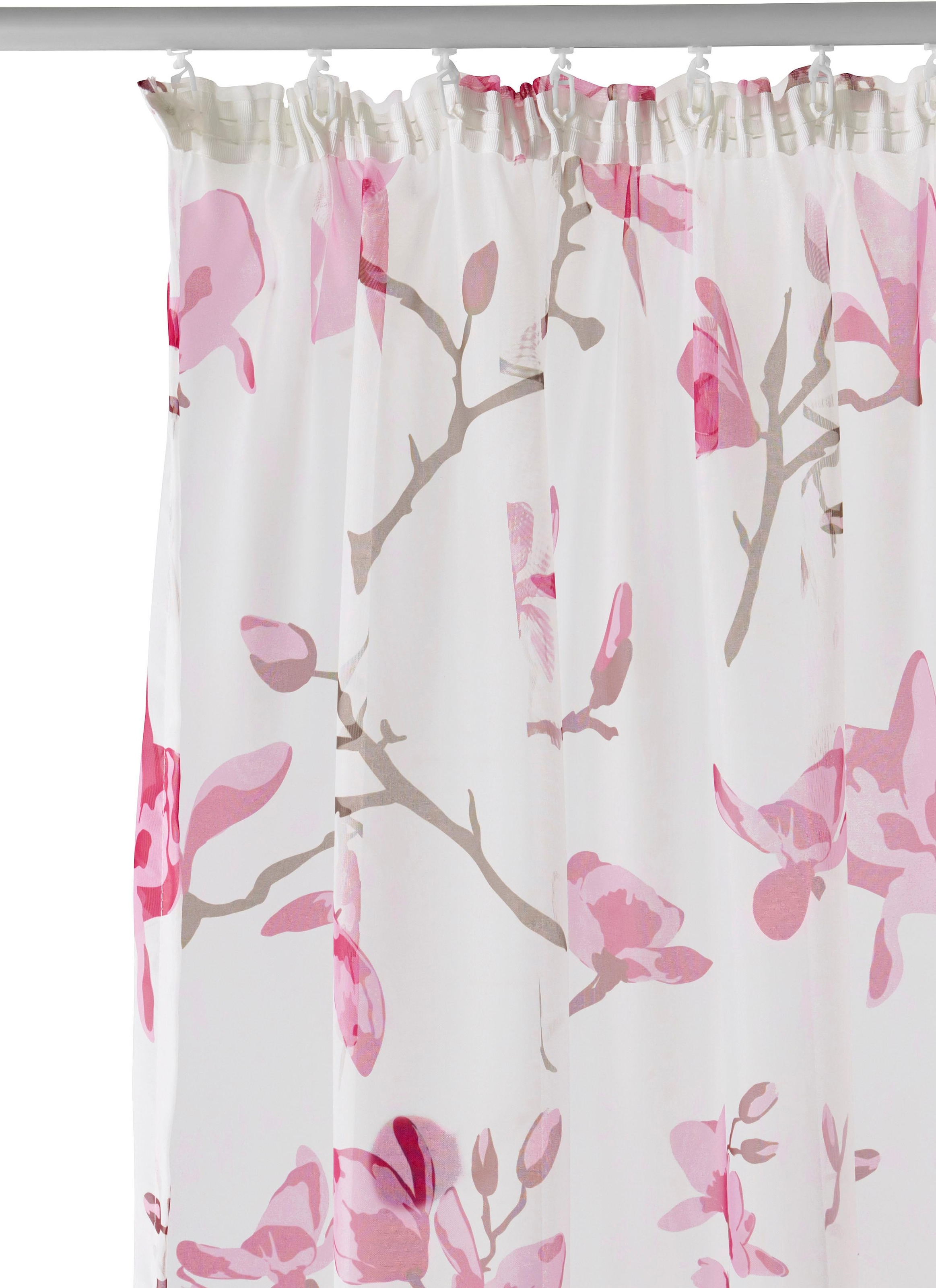 my home Gardine »Orchidee«, (1 OTTO Polyester bei Voile, Transparent, St.)