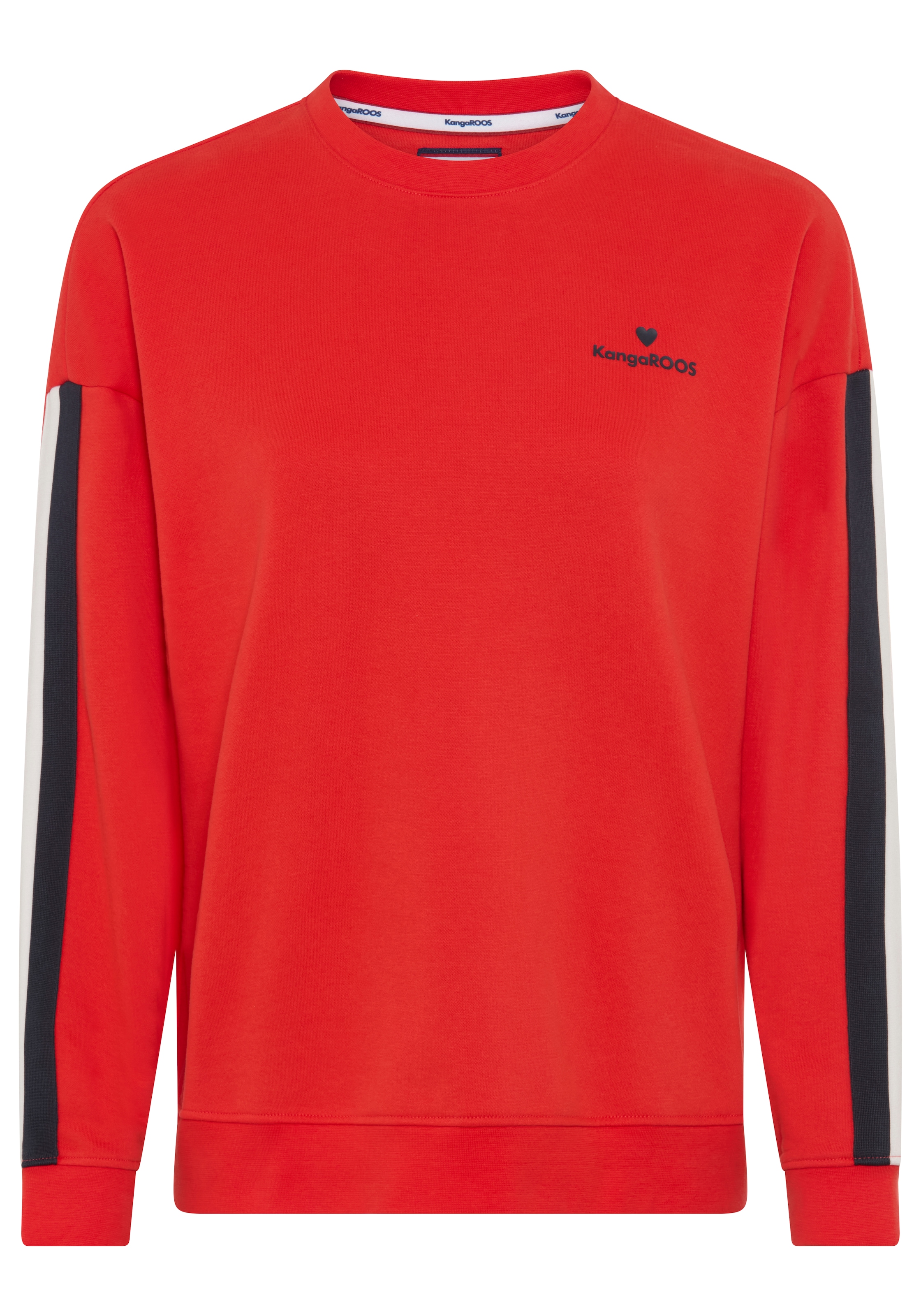 KangaROOS Sweatshirt , mit Rundhalsausschnitt, aus Baumwolle und Polyester, weite Passform
