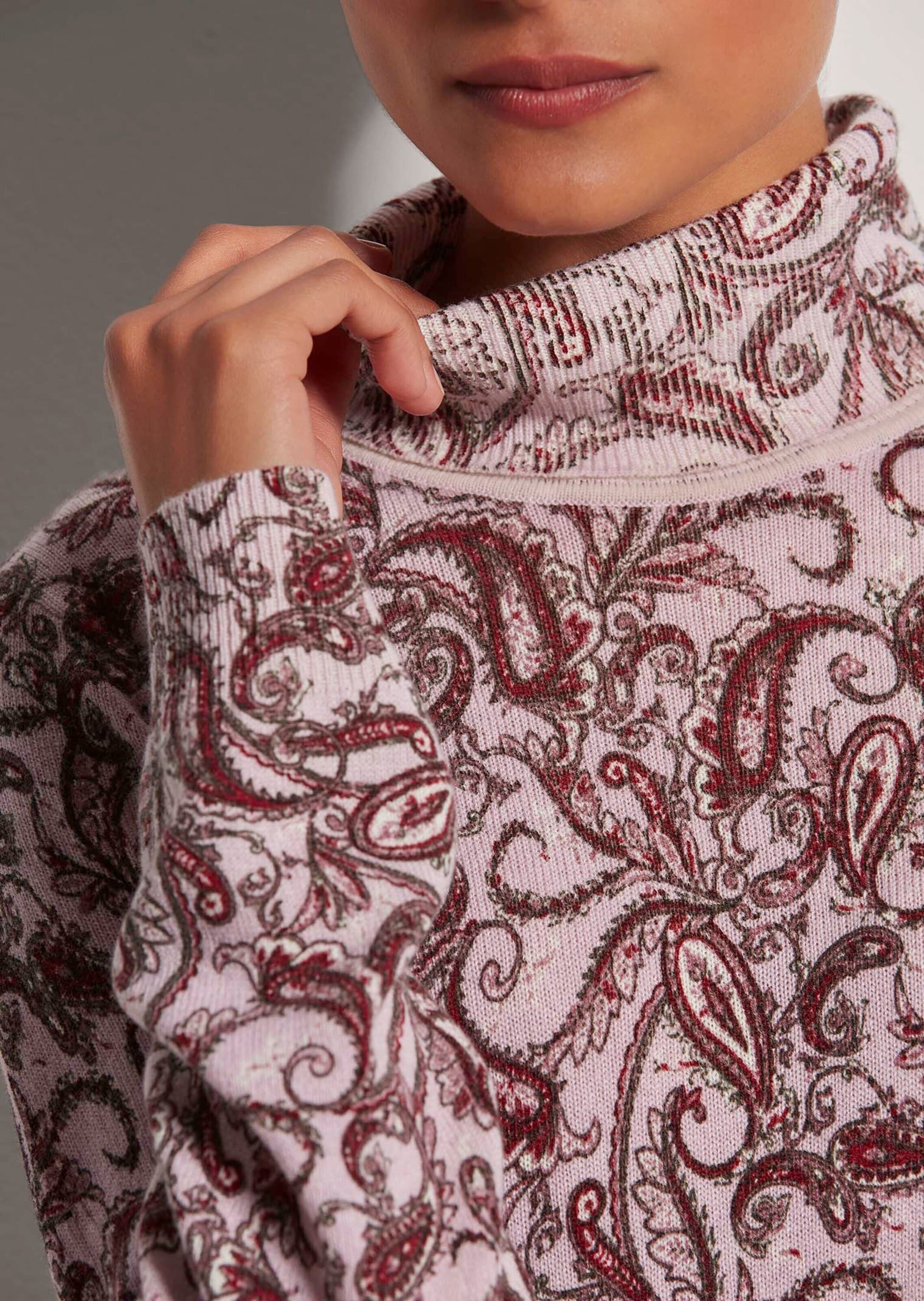 MADELEINE Longpullover »Druckpullover Kaschmir-Pullover mit Unikat-Print«