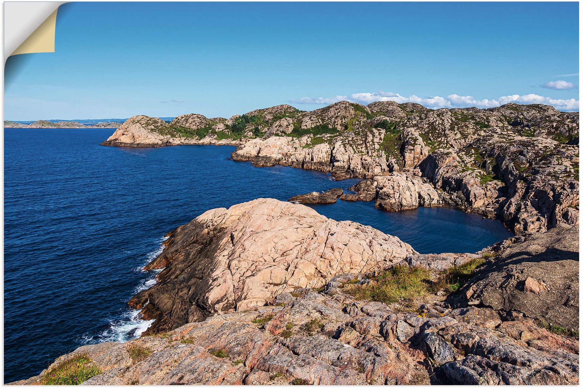 Wandfolie »Halbinsel Lindesnes in Norwegen«, Küstenbilder, (1 St.), selbstklebend