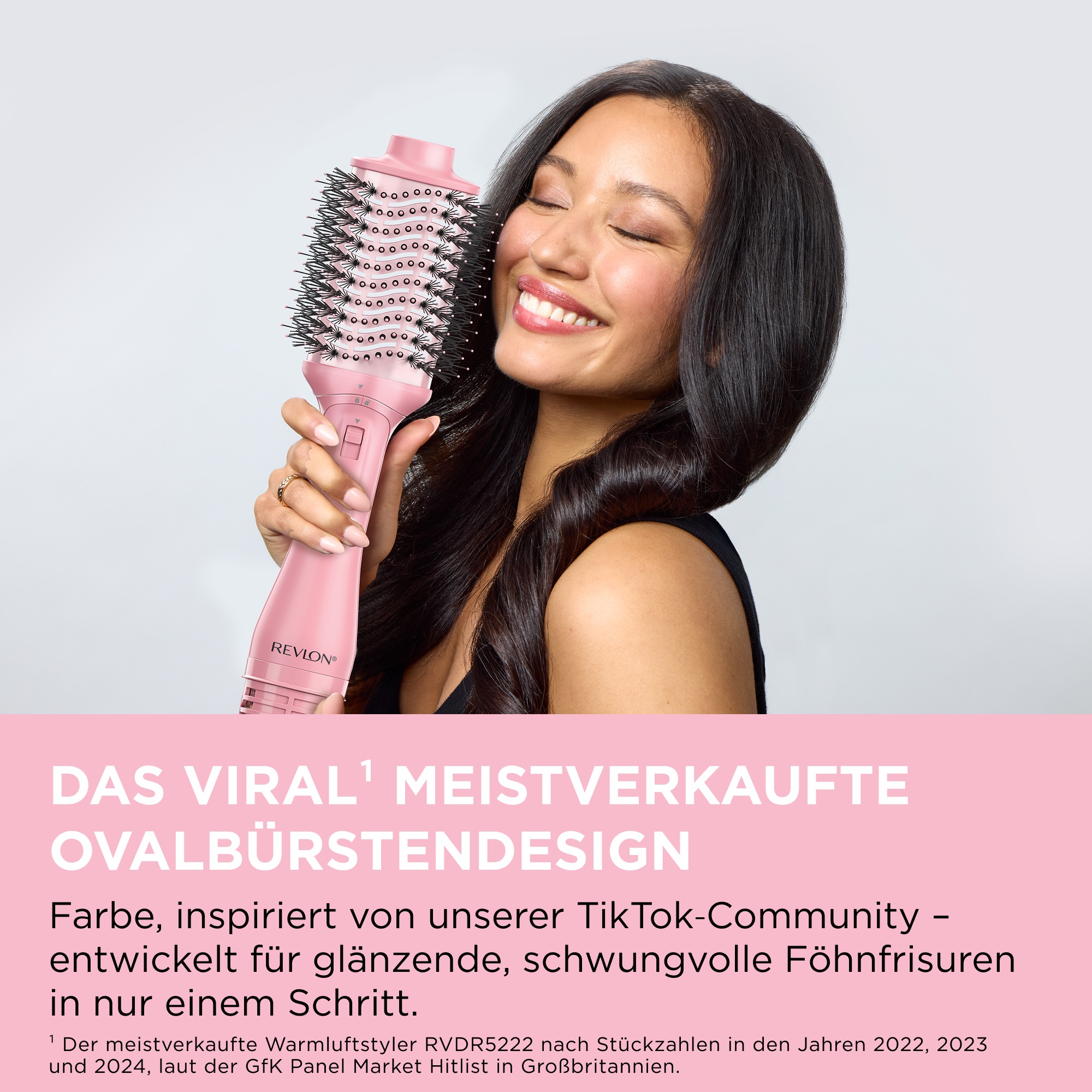 Revlon Multihaarstyler »One Step™ Volumiser Glow für voluminöse Blow‑Dry‑Ergebnisse, RVDR5375E« 1 Aufsätze Turmalin‑Ionen-Keramikbeschichtung, für mehr Glanz + weniger Haarbruch