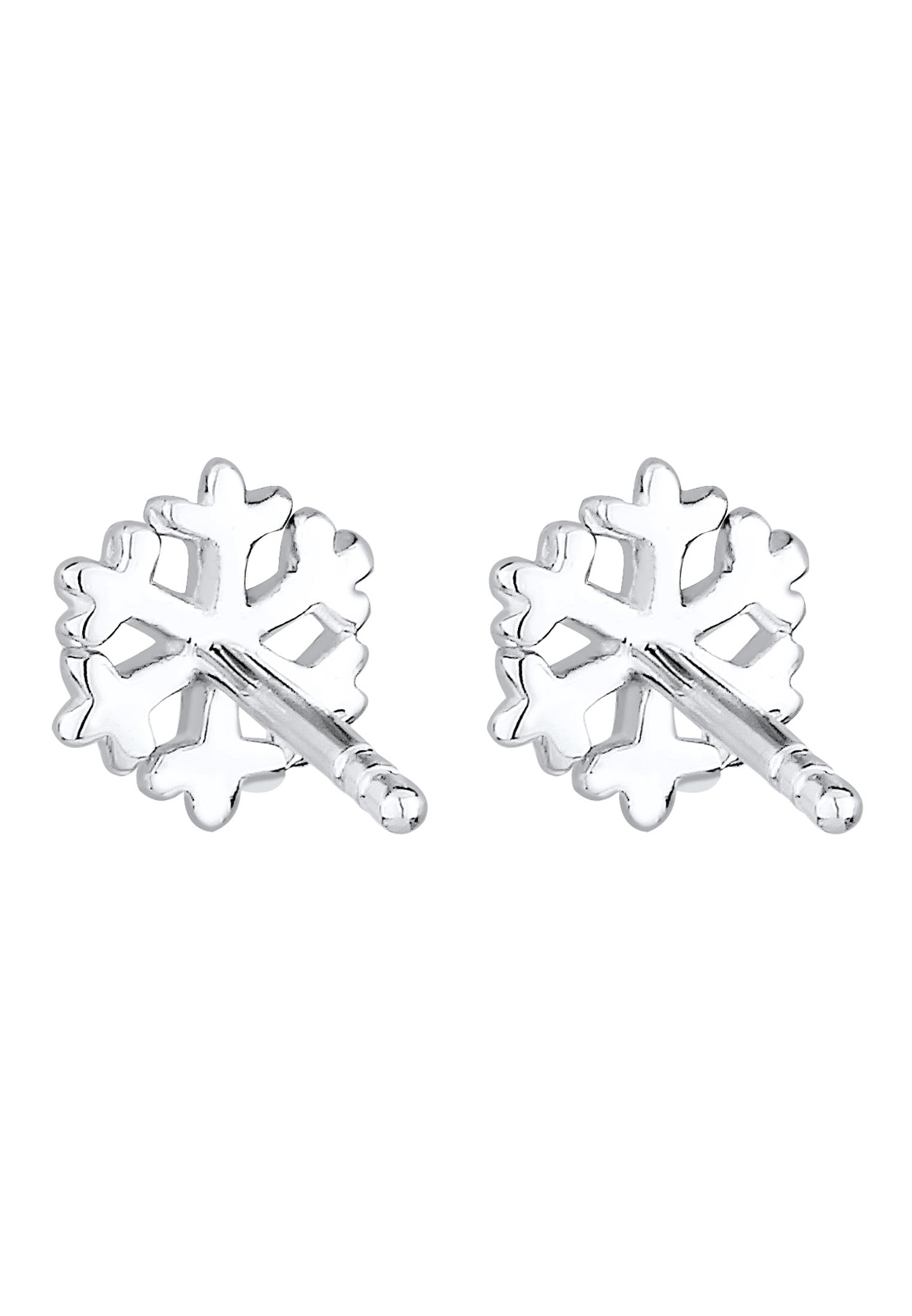 Elli Paar Ohrstecker »Ohrringe Schneeflocke Eis Winter Schnee Filigran 925 Silber«