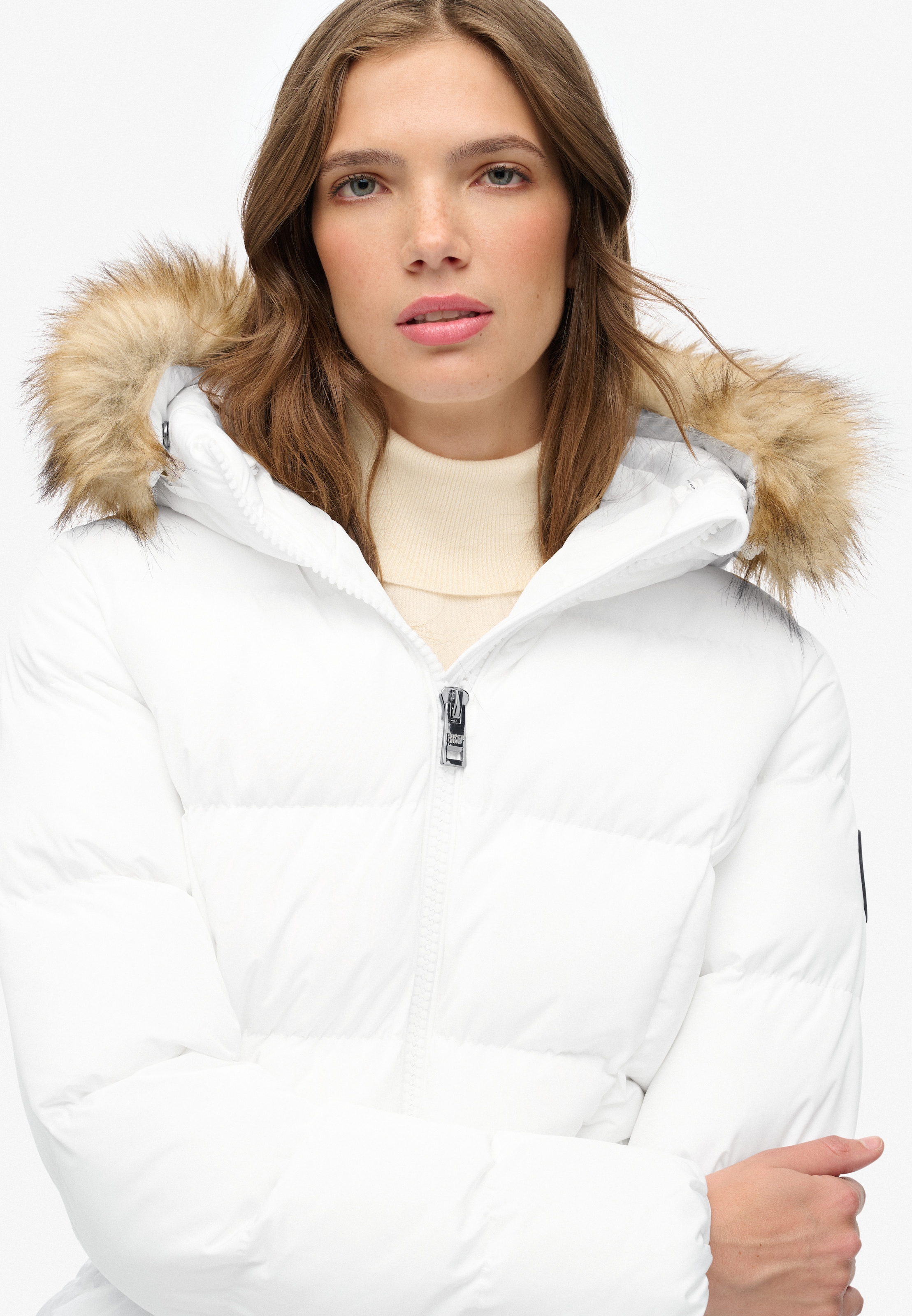 Superdry Steppjacke »FUJI BELTED PUFFER« mitKapuze
