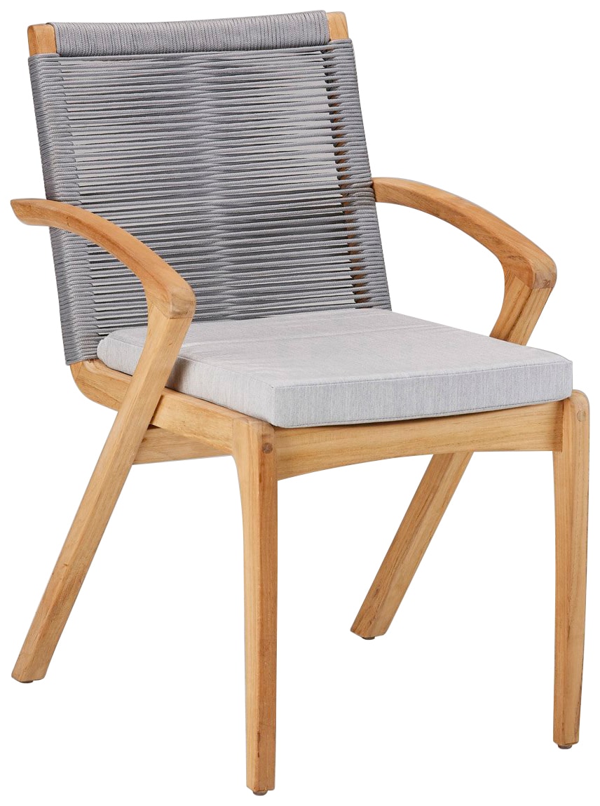 Best Gartensessel »Agadir«, (1 St.), Teakholz, grau