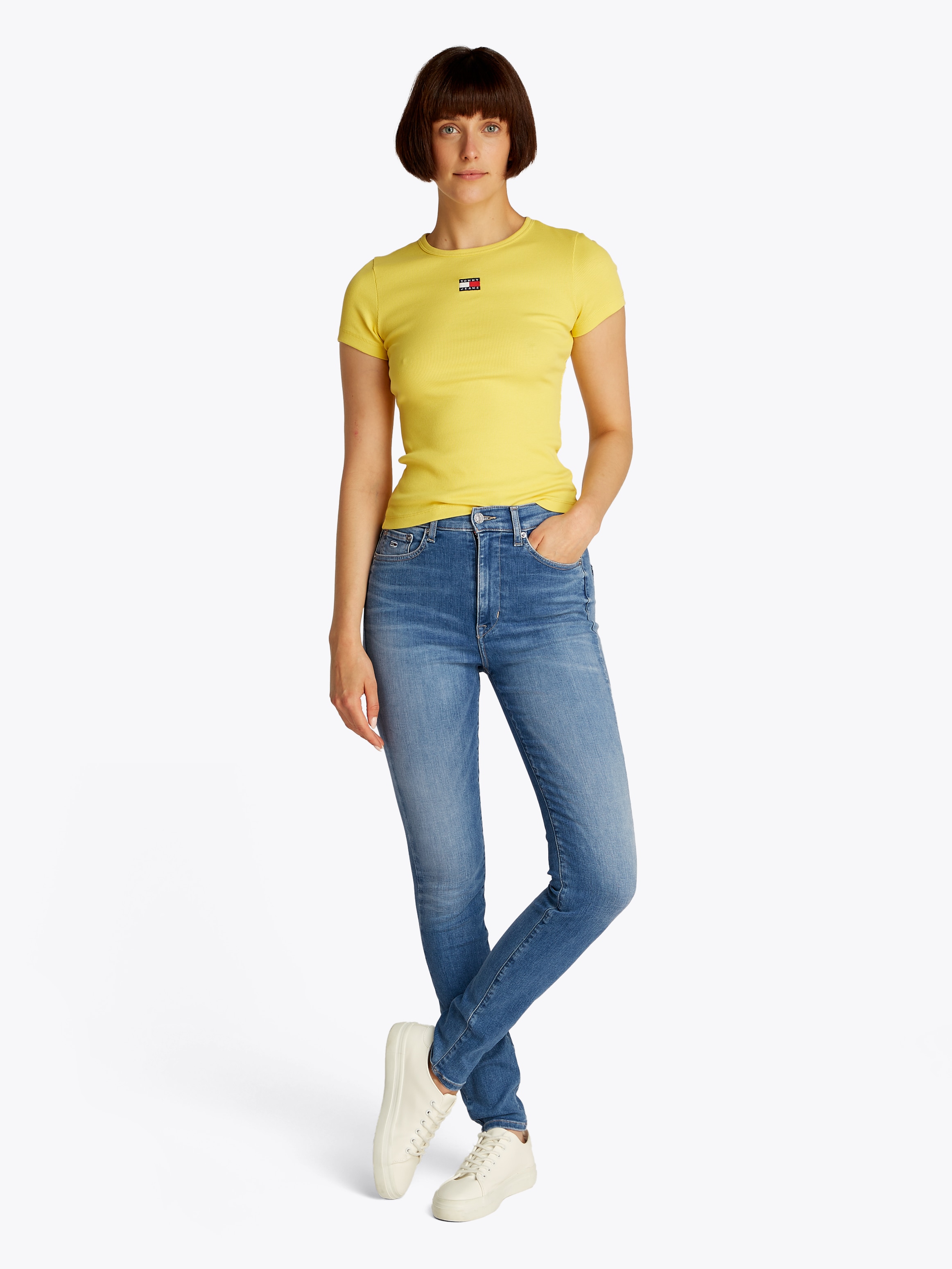 Tommy Jeans Skinny-fit-Jeans »Sylvia High Rise Skinny«, in Knöchellänge, in blauer Waschung