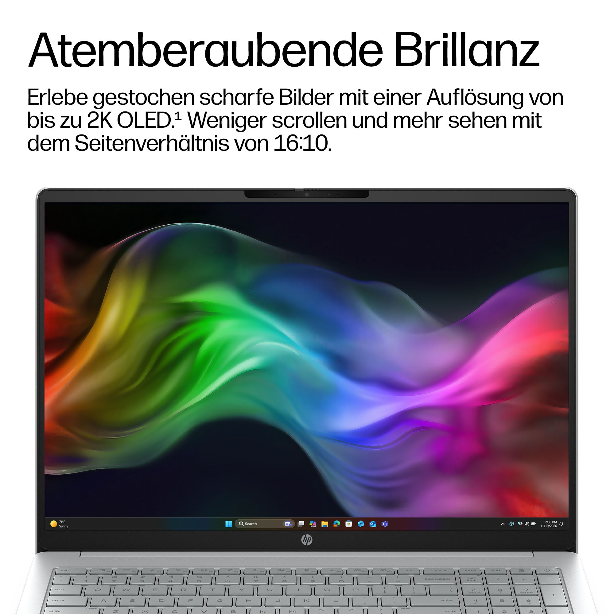 HP Notebook »OmniBook 3 16-bu0070ngx« 40,6 cm / 16 ″ Intel Core 7 Intel Graphics 512 GB SSD