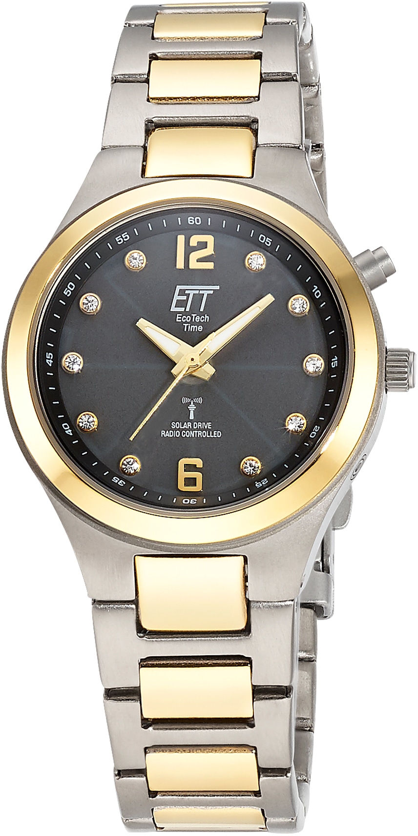 Funkuhr »Everest, ELT-11470-24M«, Armbanduhr, Damenuhr, Solar