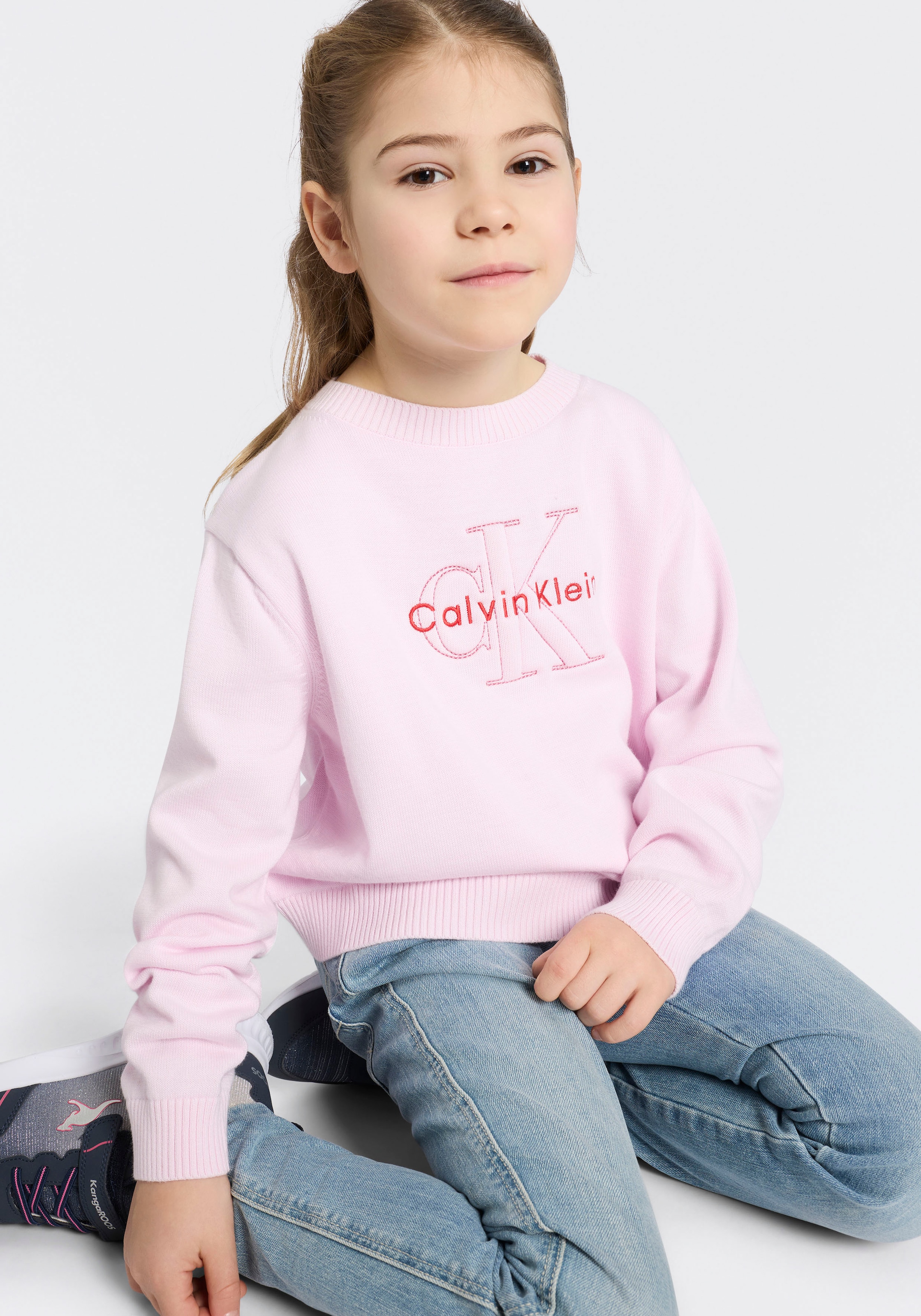 Calvin Klein Jeans Strickpullover Regular fit, für Kinder bis 16 Jahre