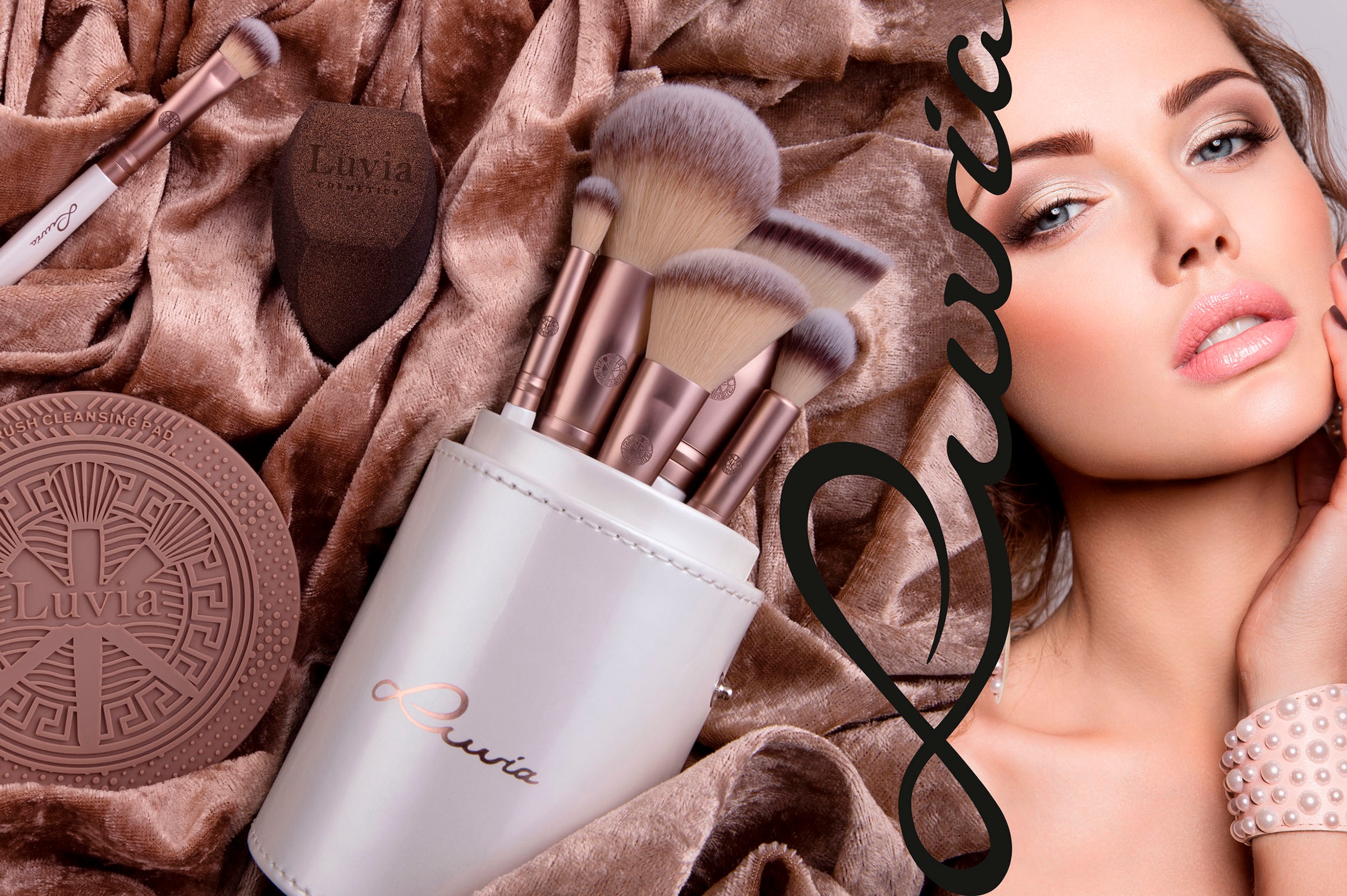 tlg.) Kosmetikpinsel-Set (15 Cosmetics Vegan Pro«, »Prime bei online Luvia OTTO