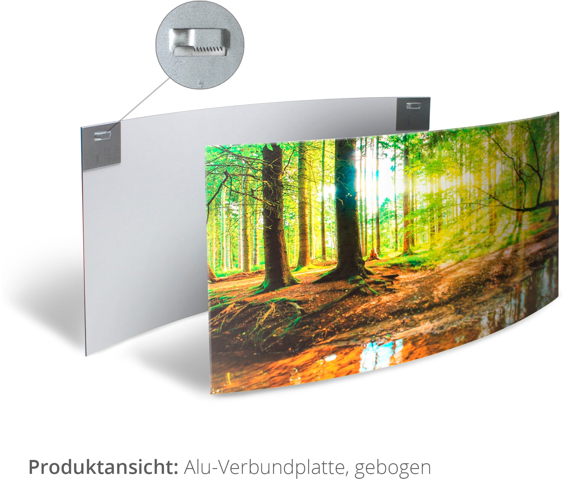 Artland Wandbild »Terrasse«, Europa, (1 St.), 3D Optik gebogen