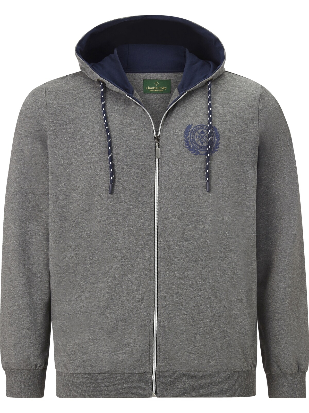 Charles Colby Kapuzensweatjacke »Sweatjacke DUKE FINNEGAN«, mit kontrastfarbener Kapuze