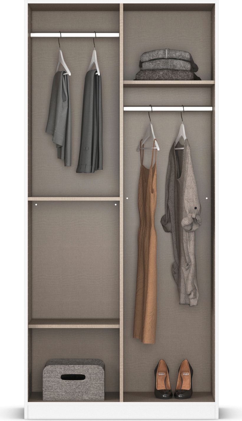 rauch Schlafzimmer-Set »Komplettzimmer Komplettschlafzimmer Schlafzimmer-Set (3-St.) MAIKA«, (Set, 3 tlg.), Schrank 3 Breiten, 2 Höhen, Bett 100 cm, Nachttisch MADE IN GERMANY