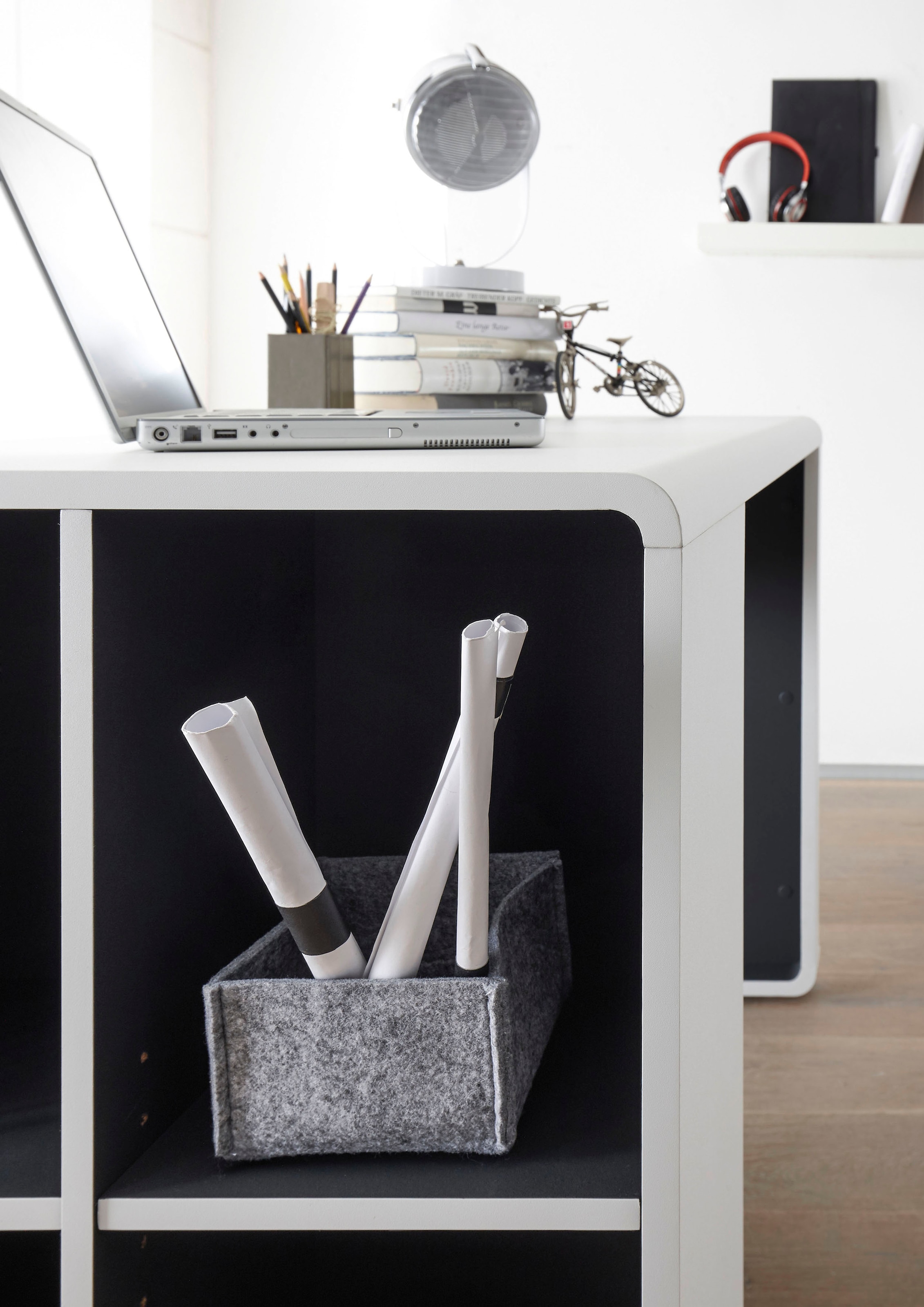 MCA furniture Shop Breite weiß 119 mit Fächer, offenen Online »Tadeo«, cm OTTO 4 Schreibtisch matt