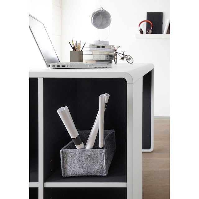 MCA furniture Schreibtisch »Tadeo«, weiß matt mit 4 offenen Fächer, Breite  119 cm OTTO Online Shop
