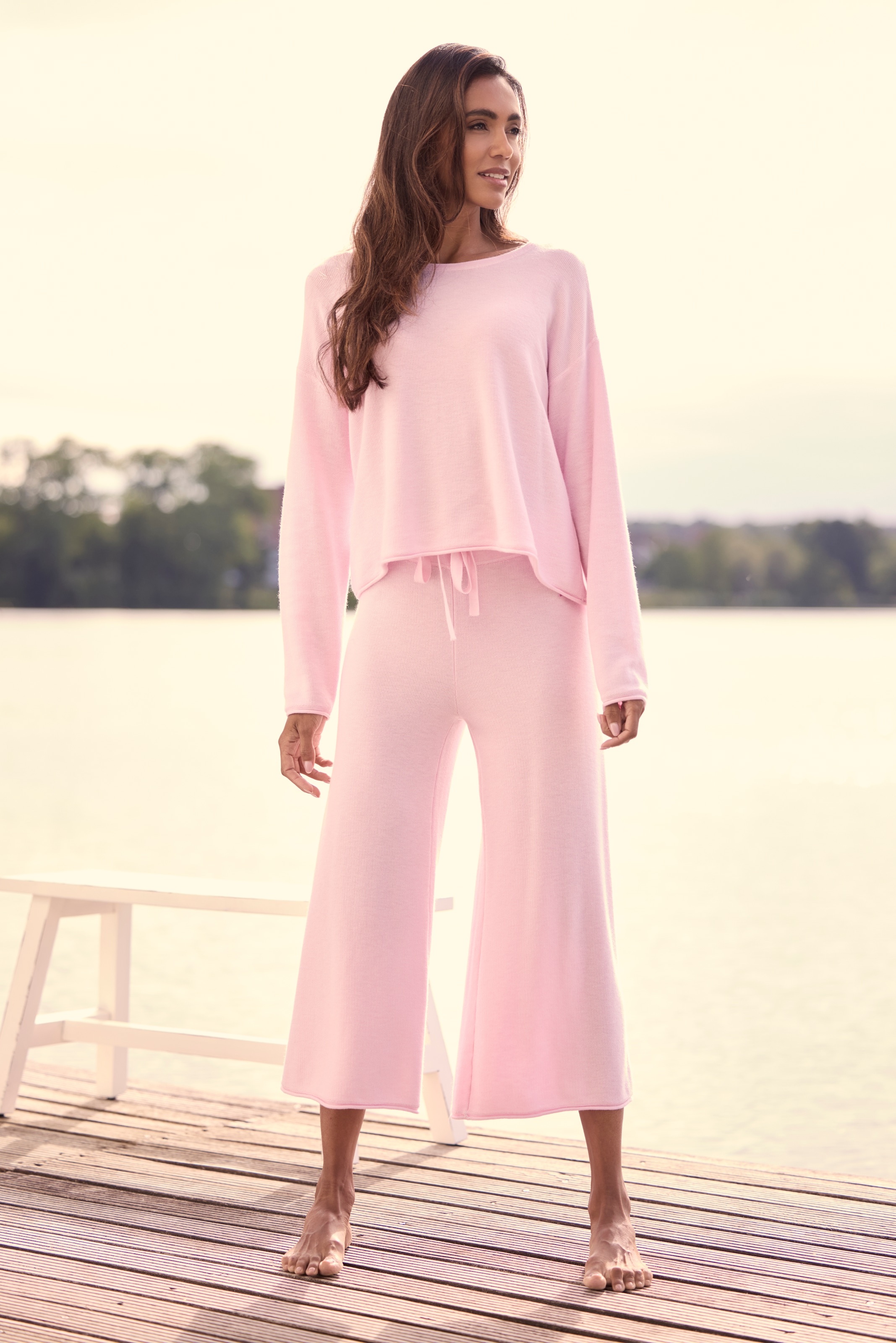 Elbsand Sweater , aus hochwertigem Feinstrick, Loungewear
