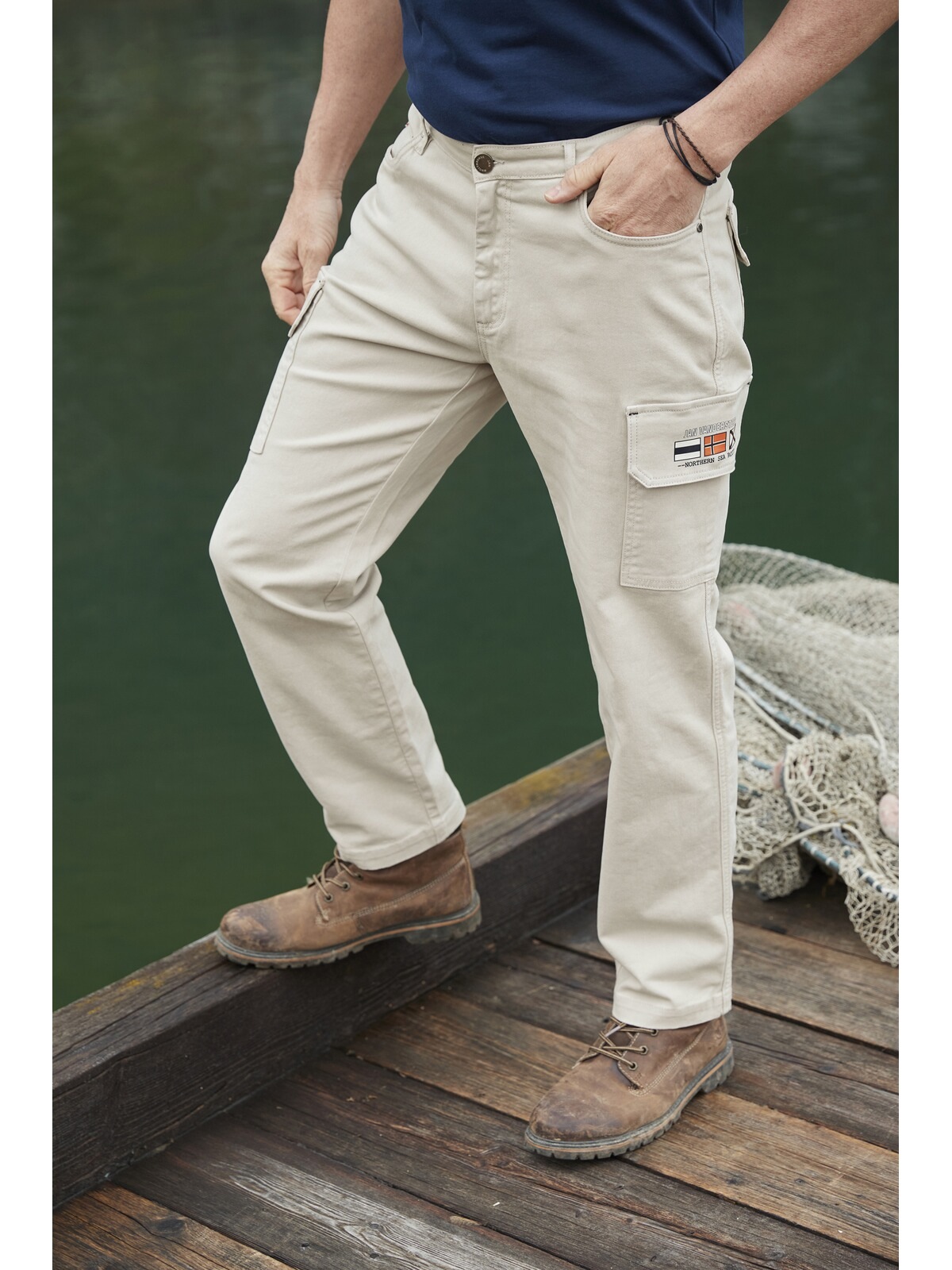 Jan Vanderstorm Cargohose »Tiefbundhose CARLSON«