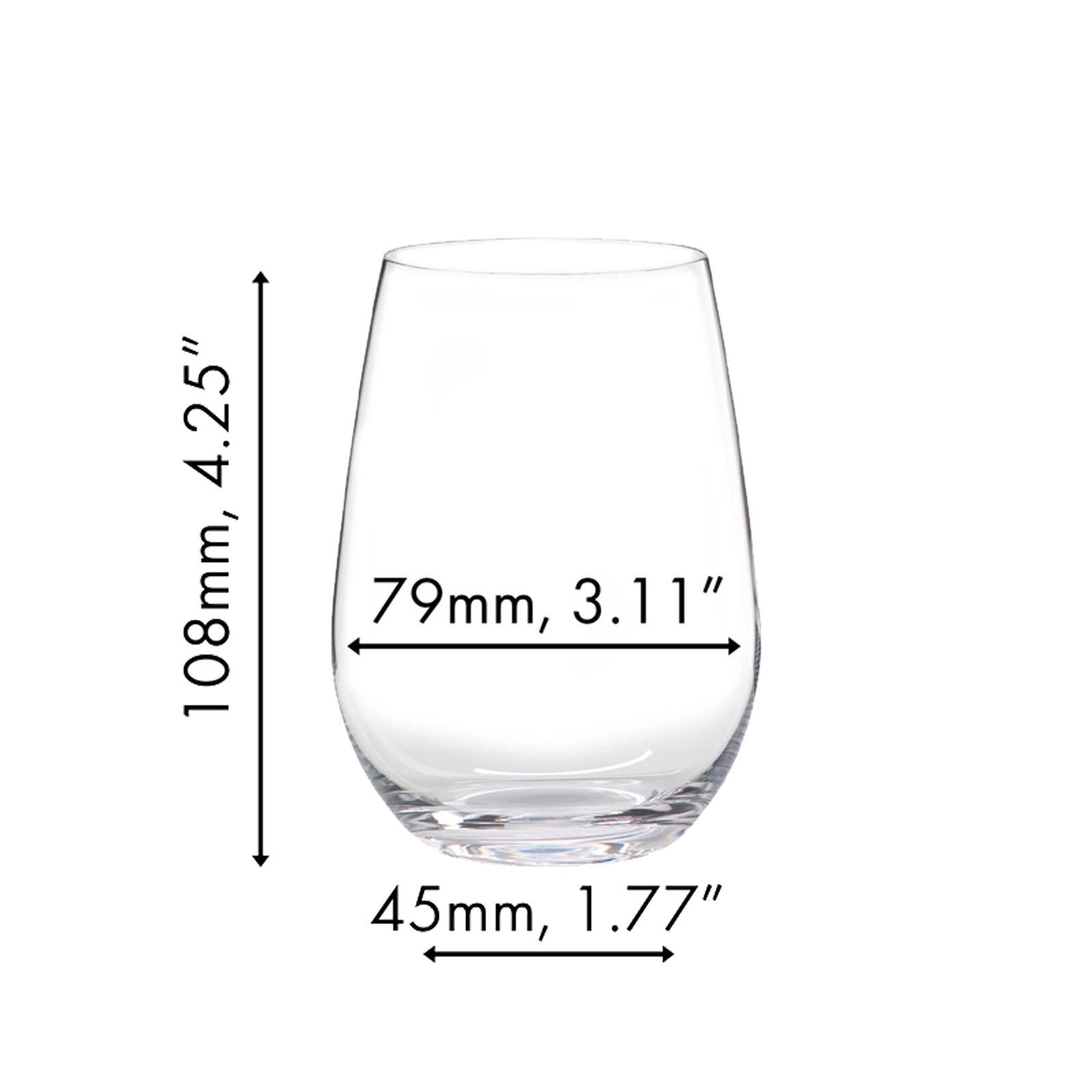 RIEDEL THE WINE GLASS COMPANY Weißweinglas »Weintumbler Riesling O 600 ml 4er Set transparent« Spülmaschinenfest