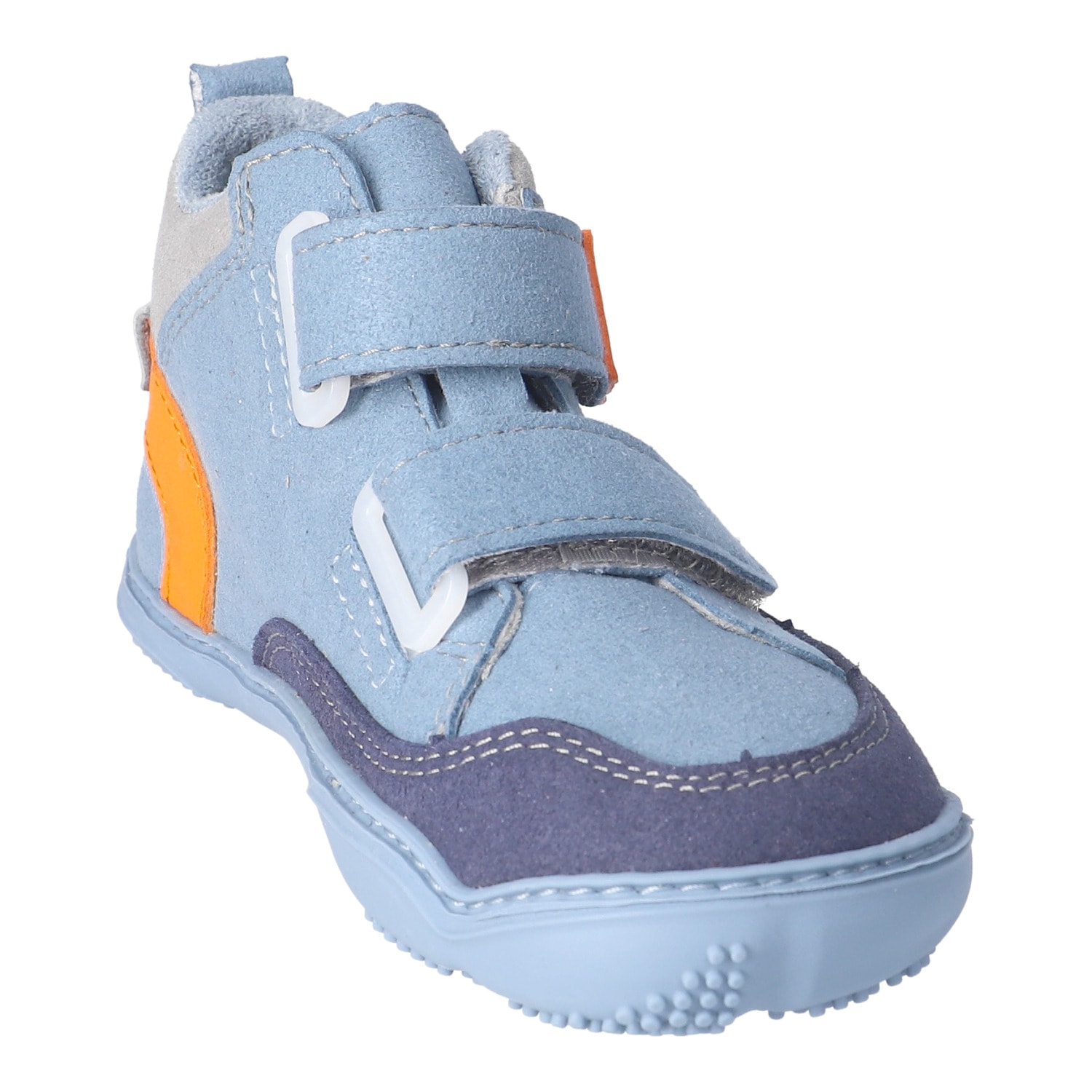 qnuffs Barfußschuh »Kastanie«  Klettschuh, mit Namensschild an der Ferse, kürzbarer Klettriemen