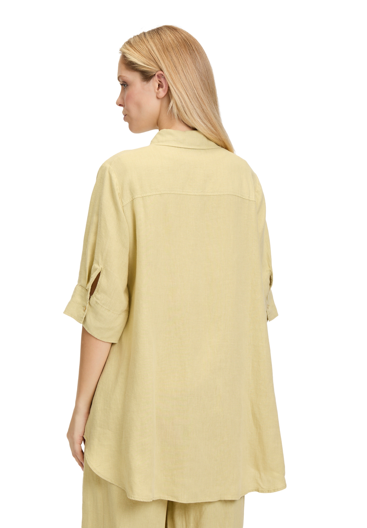 Cartoon Klassische Bluse »Leinenbluse mit Kragen«