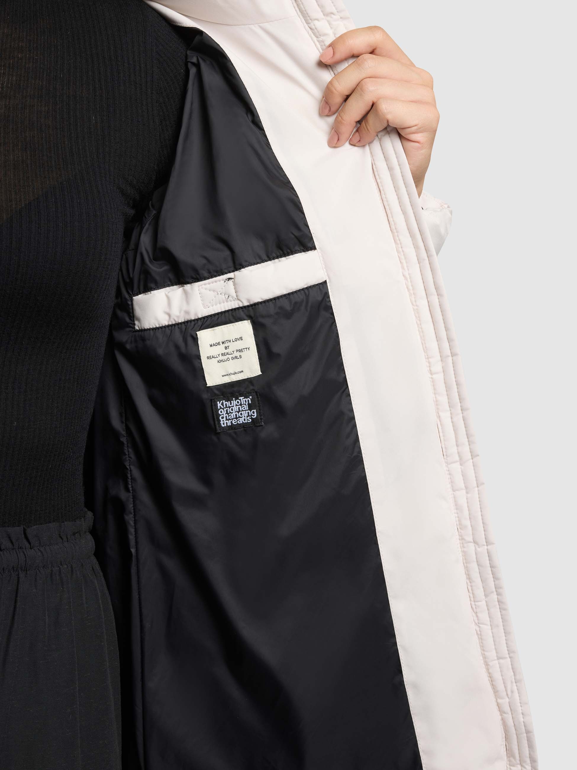 khujo Steppmantel »TABY2« Taschenbeutel mit Fleece
