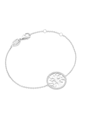 Armband »Armband Lebensbaum mit Zirkonia, Silber 925«