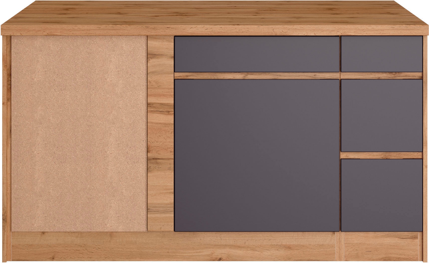 KOCHSTATION Winkelküche »KS-Riesa« Stellbreite 490/153 cm, wahlweise mit Induktionskochfeld