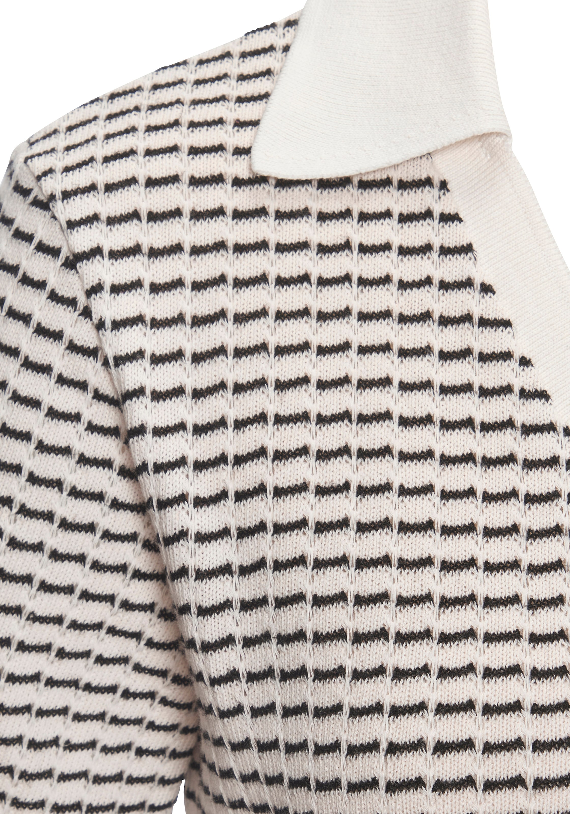 Vivance Poloshirt »aus strukturierter Strickqualität« schöne Strick-Qualität