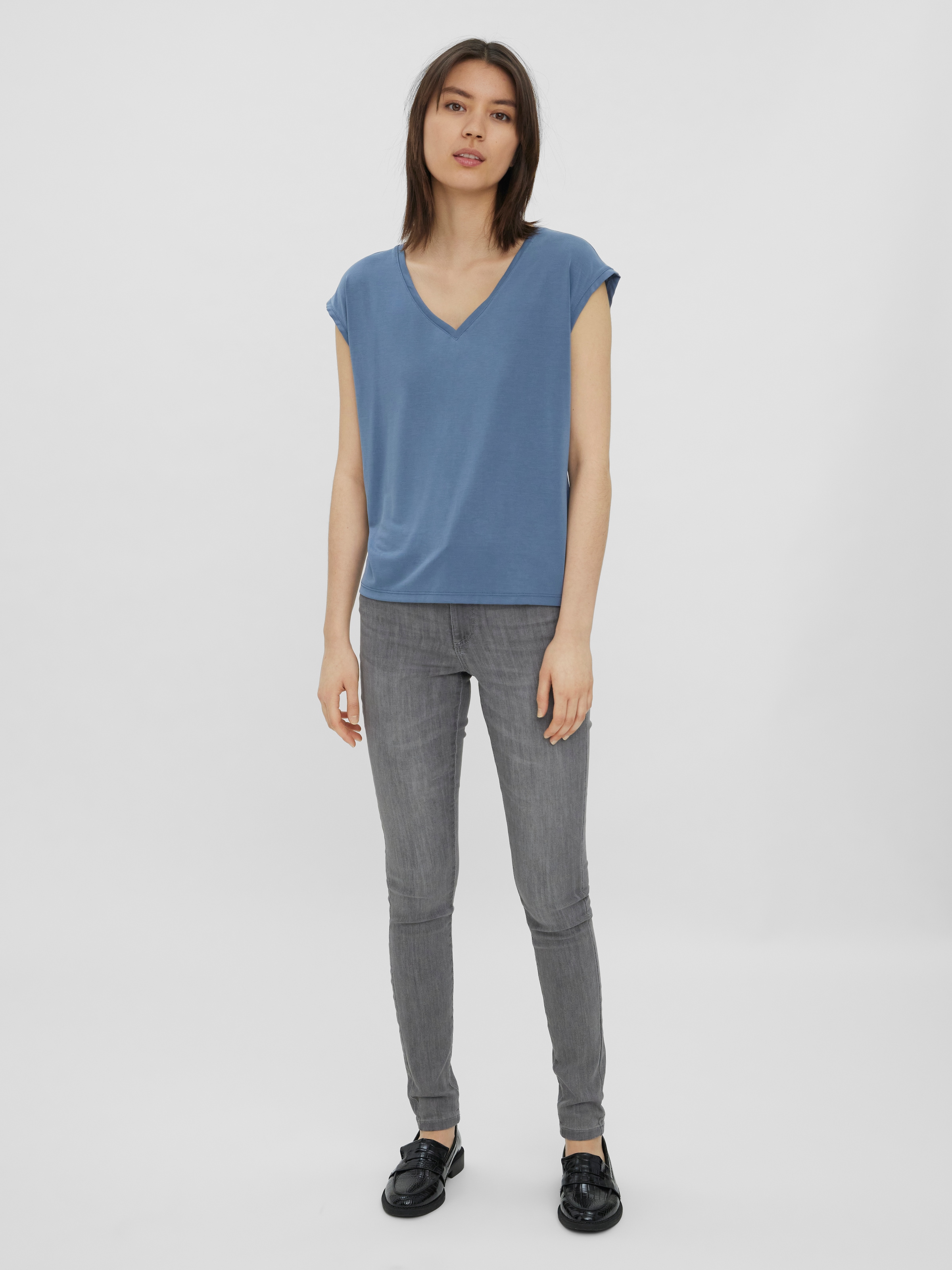 Vero Moda V-Shirt »VMFILLI SS V-NECK TEE GA NOOS«