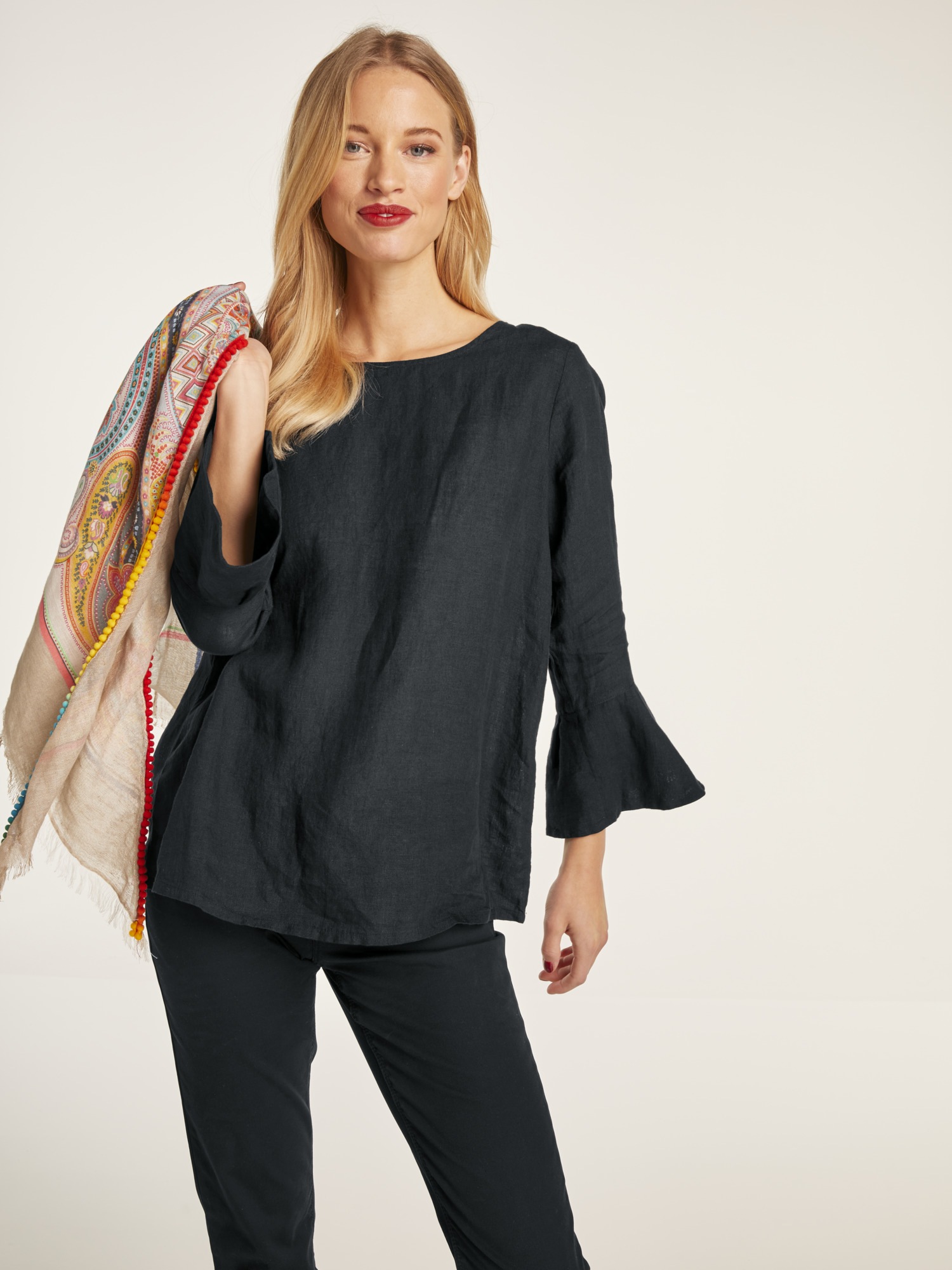 heine Schlupfbluse, aus Leinen