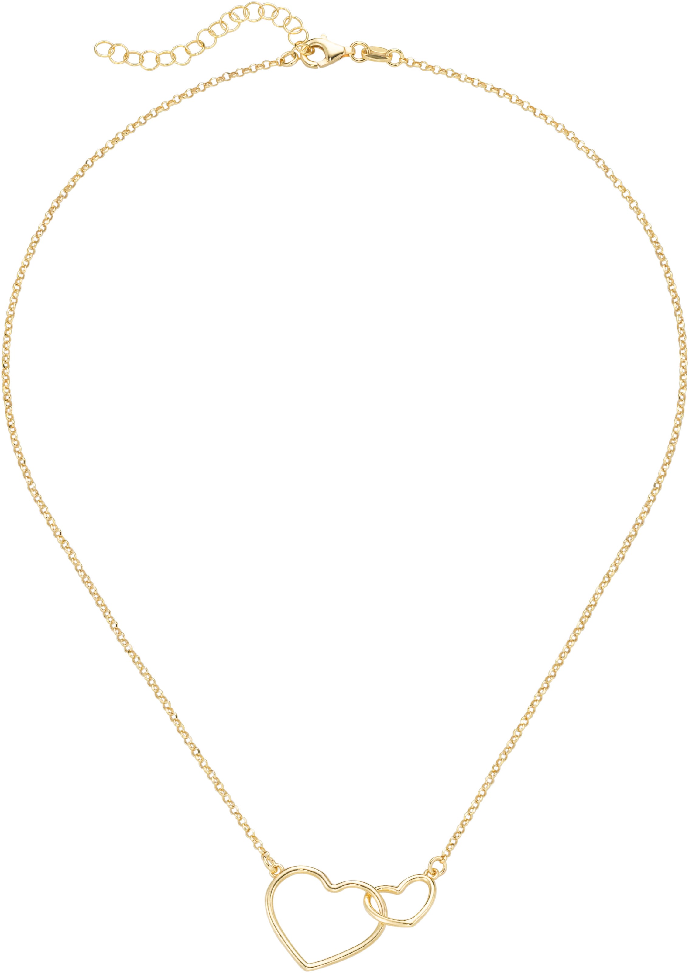 Firetti Kette mit Anhänger »Schmuck Geschenk Silber 925 Halsschmuck Halskette Silberkette Herzen«