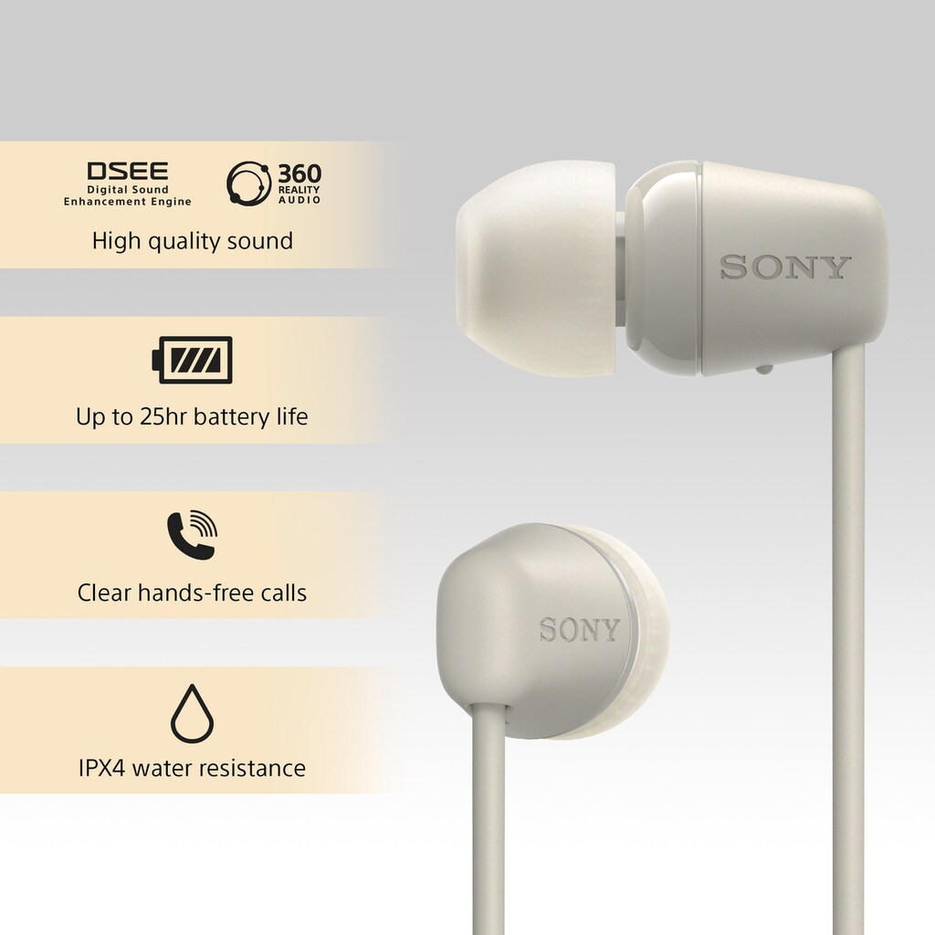 Sony In-Ear-Kopfhörer »In-Ear Kopfhörer WI-C100«, Sprachsteuerung