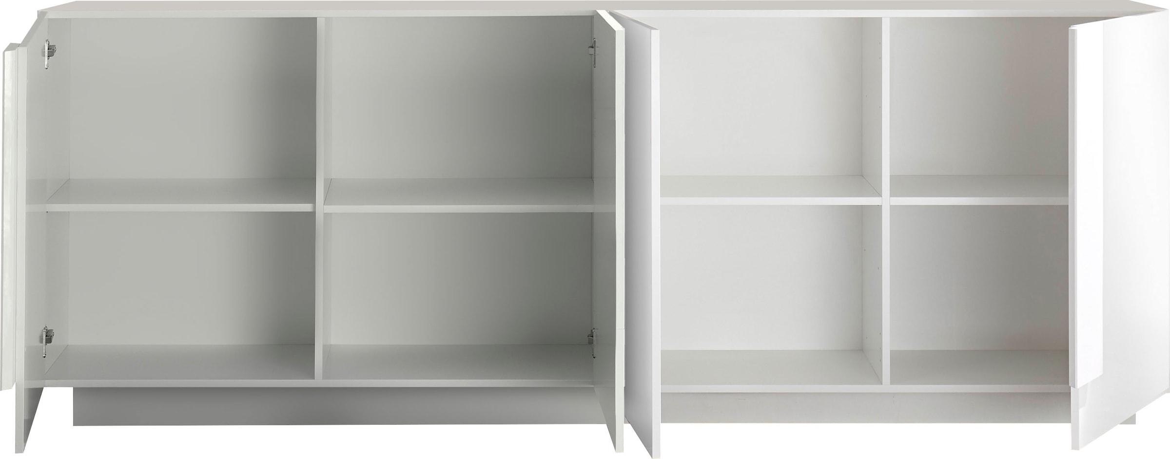 INOSIGN Sideboard »Jupiter, Breite 241 cm, Kommode 4 Türen - Soft Closing, Anrichte« moderne Griffblende, FSC®, cleveres Stauraumkonzept