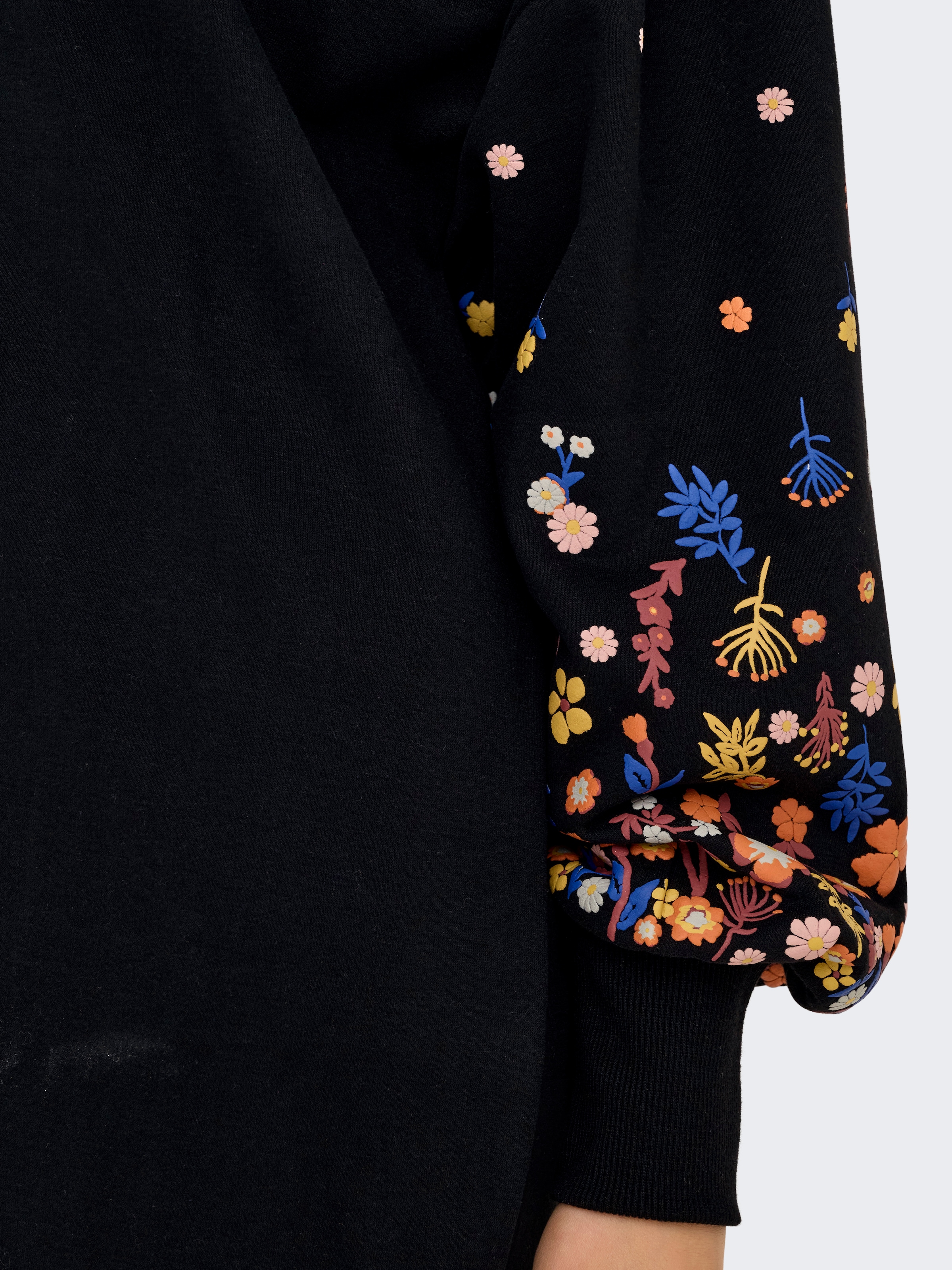 ONLY Sweatkleid »ONLBROOKE LS SHORT DRESS FLOWER SWT NOOS«