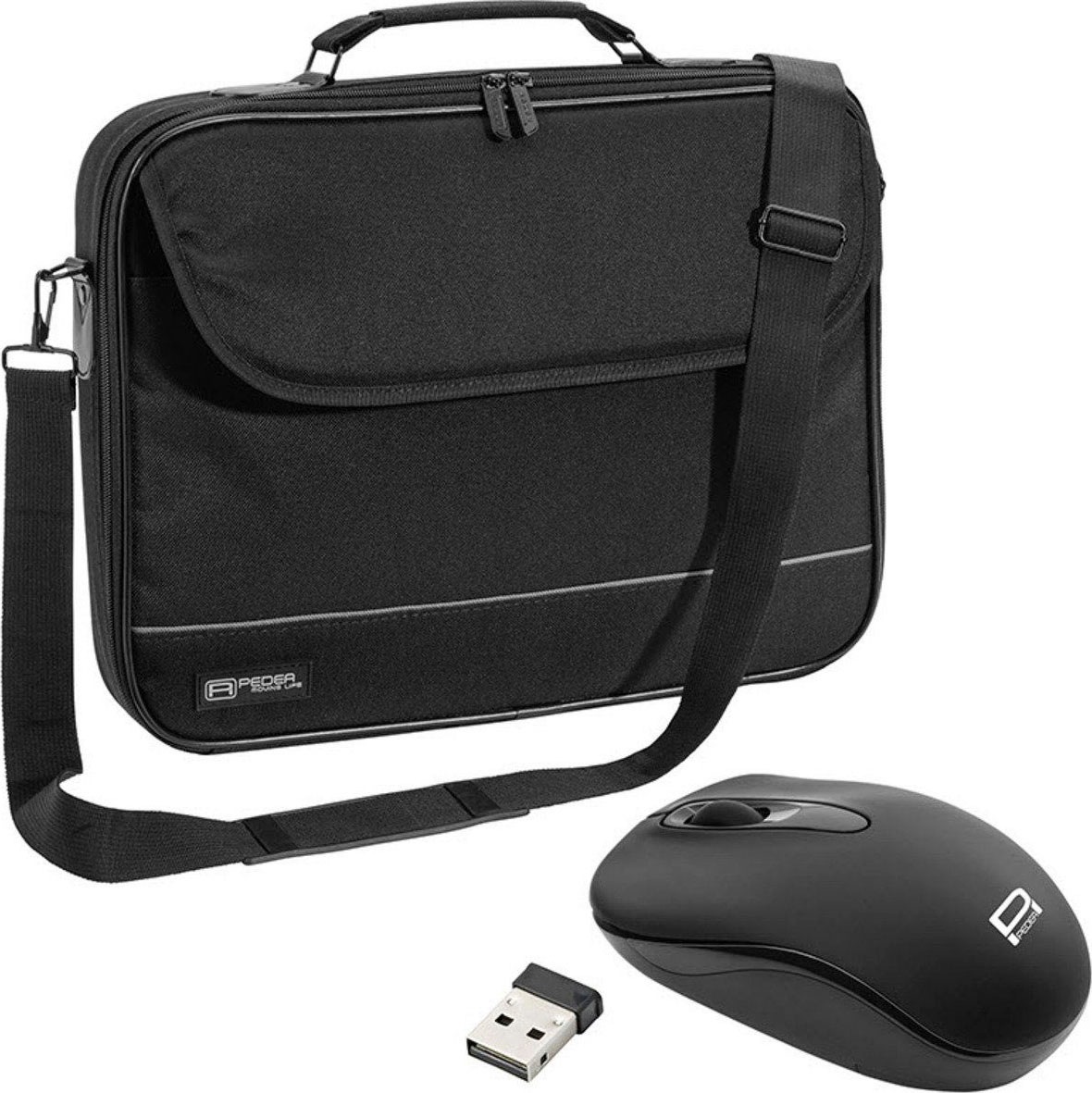 Laptoptasche »Notebooktasche "Fair" 14,1 Zoll (35,8cm) + PC Maus«