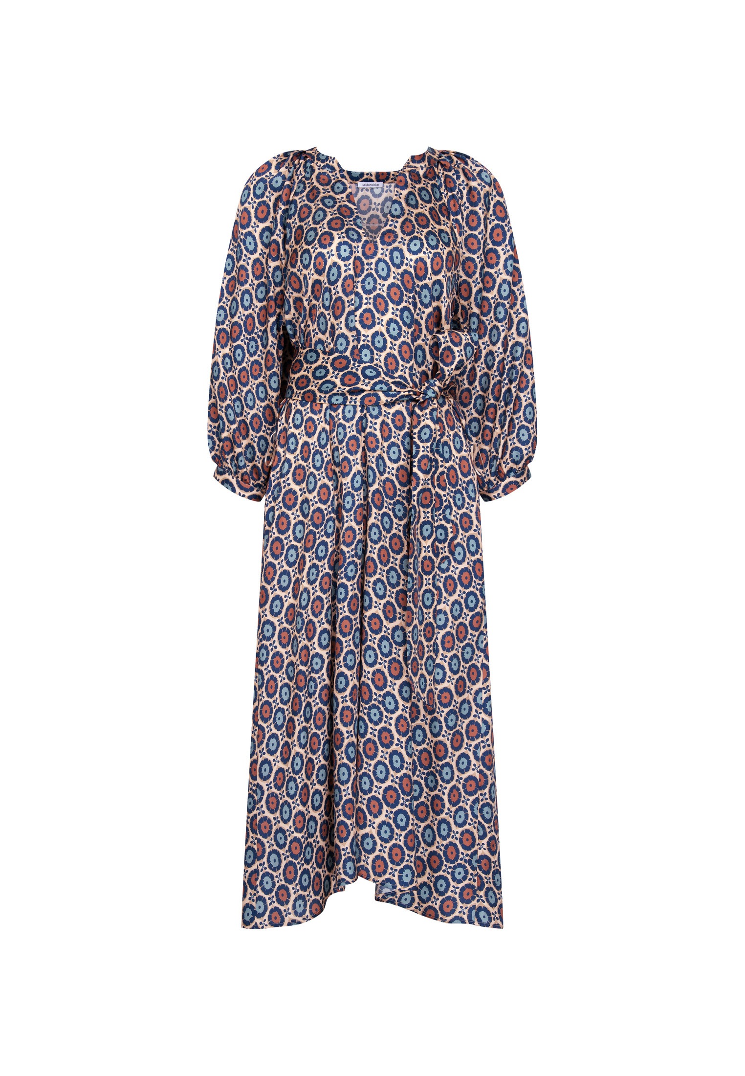 seidensticker Sommerkleid 3/4 V-Neck Druck