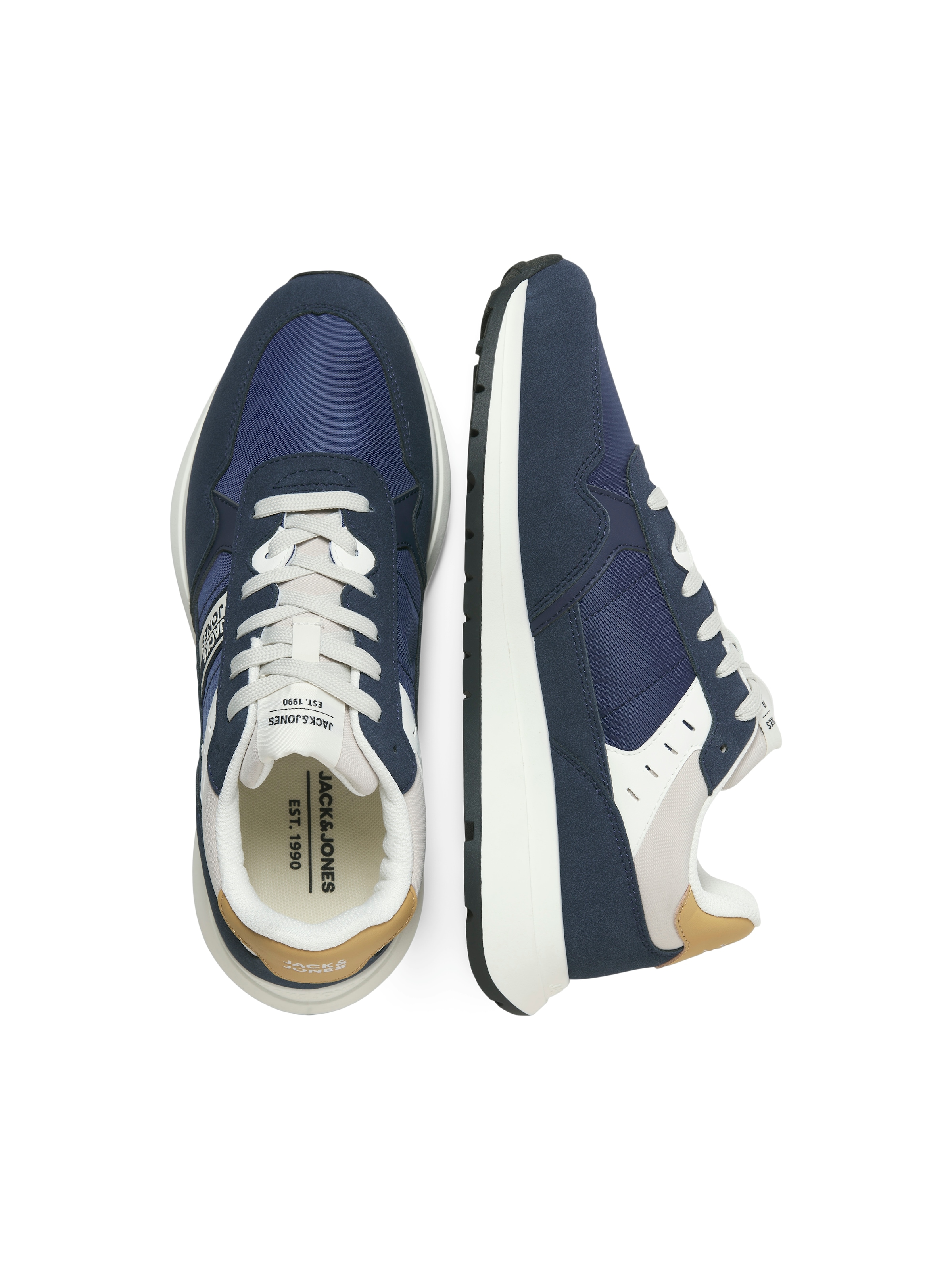 Jack & Jones Sneaker »JFWOSWALD«  Schnürschuh, Halbschuh, Freizeitsneaker mit Kontrastbesätze