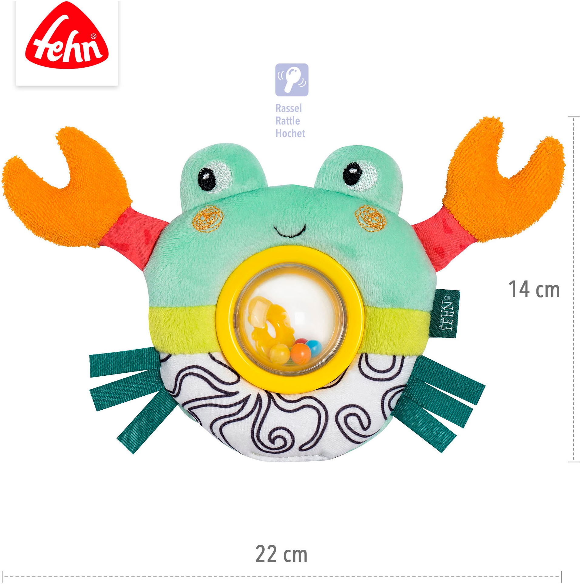 Fehn Rassel »Drehballrassel Krabbe«