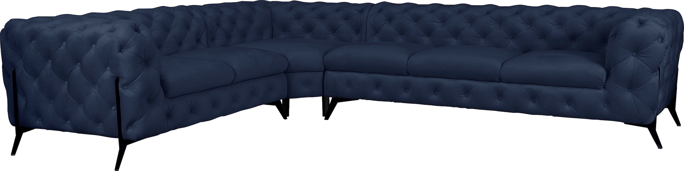 Chesterfield-Sofa »Amaury L-Form«, großes Ecksofa, Chesterfield-Optik, Breite 323 cm,...