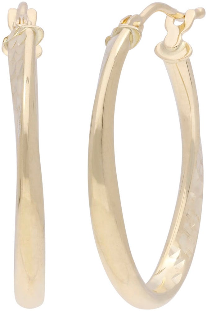 Firetti Paar Creolen »Schmuck Geschenk Gold 585 Ohrschmuck Ohrringe gedreht«