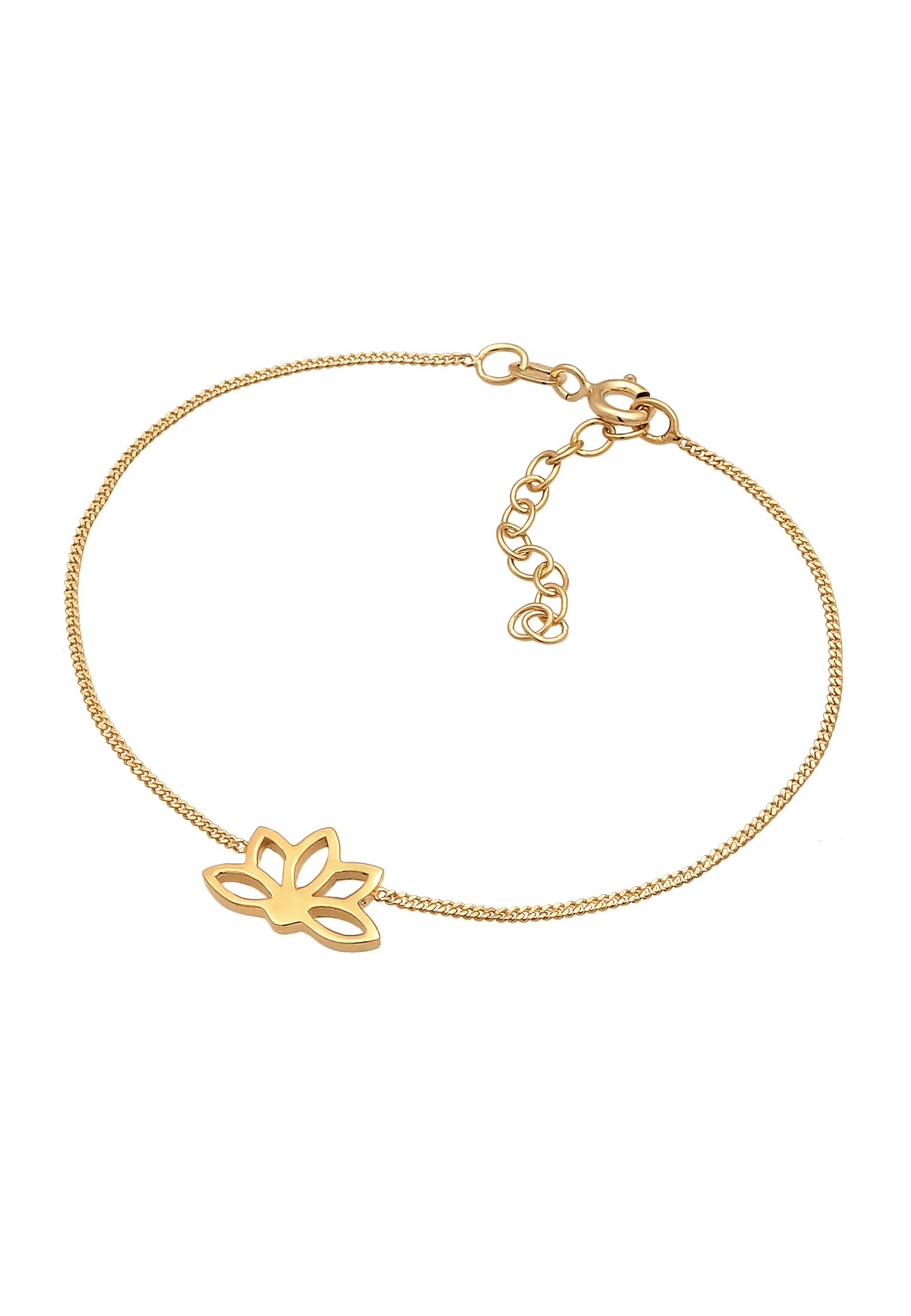 Elli Armkette »Armband Lotusblume Yoga Blume Spirituell 925 Silber«