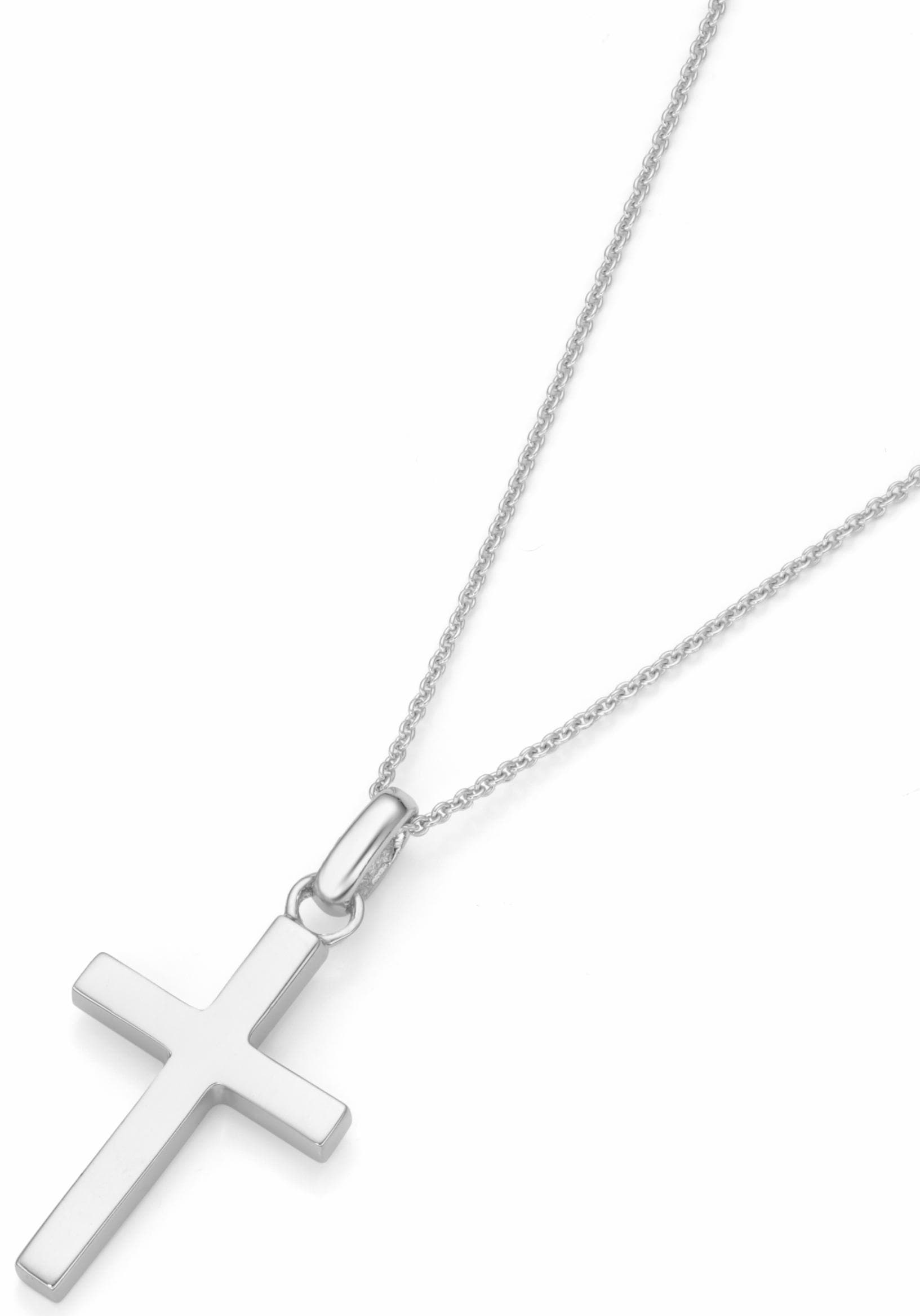 Firetti Kette mit Anhänger »Schmuck Geschenk Silber 925 Halsschmuck  Halskette Ankerkette Kreuz«, zu Kleid, Shirt, Jeans, Sneaker! Anlass  Geburtstag Weihnachten im OTTO Online Shop