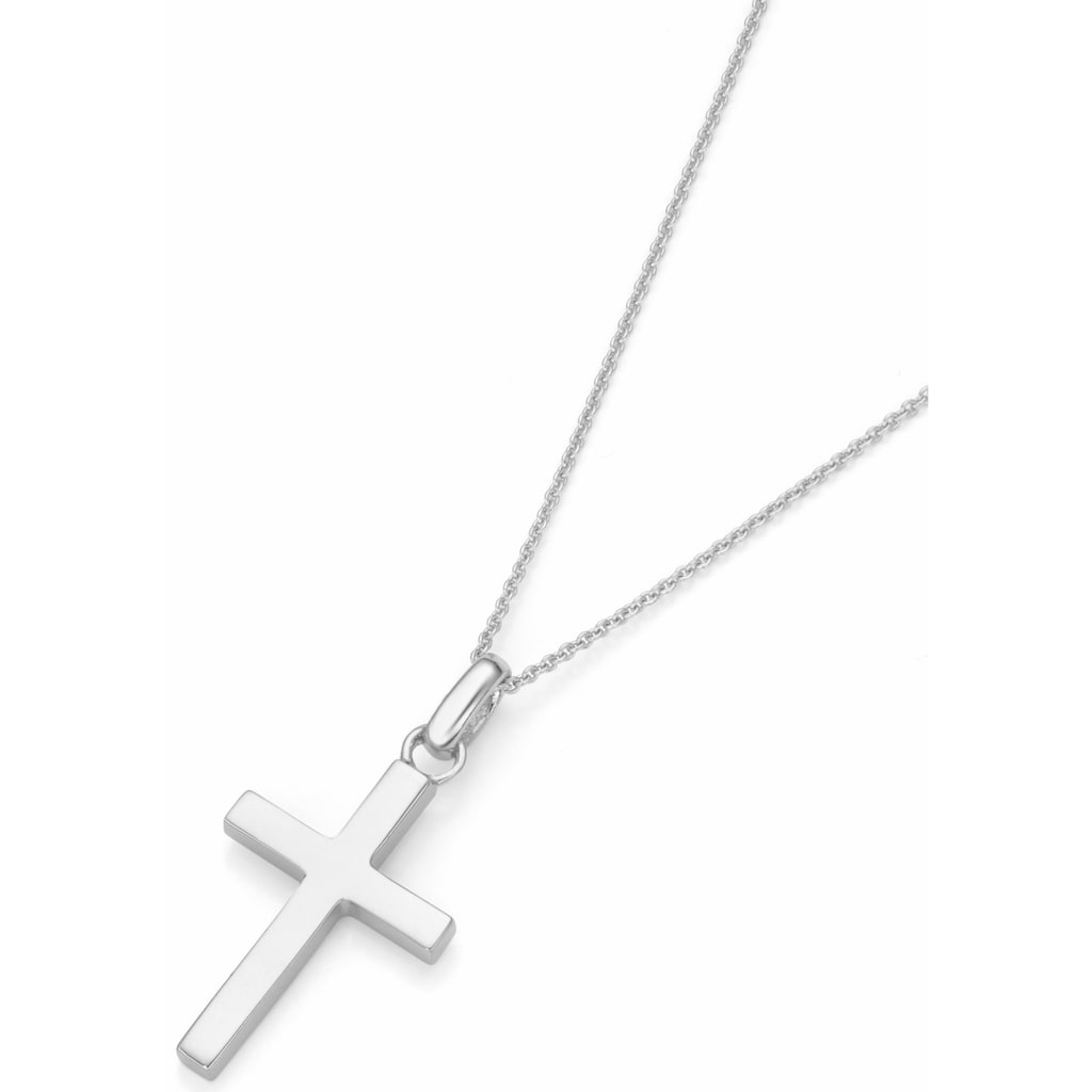 Firetti Kette mit Anhänger »Schmuck Geschenk Silber 925 Halsschmuck Halskette Ankerkette Kreuz«