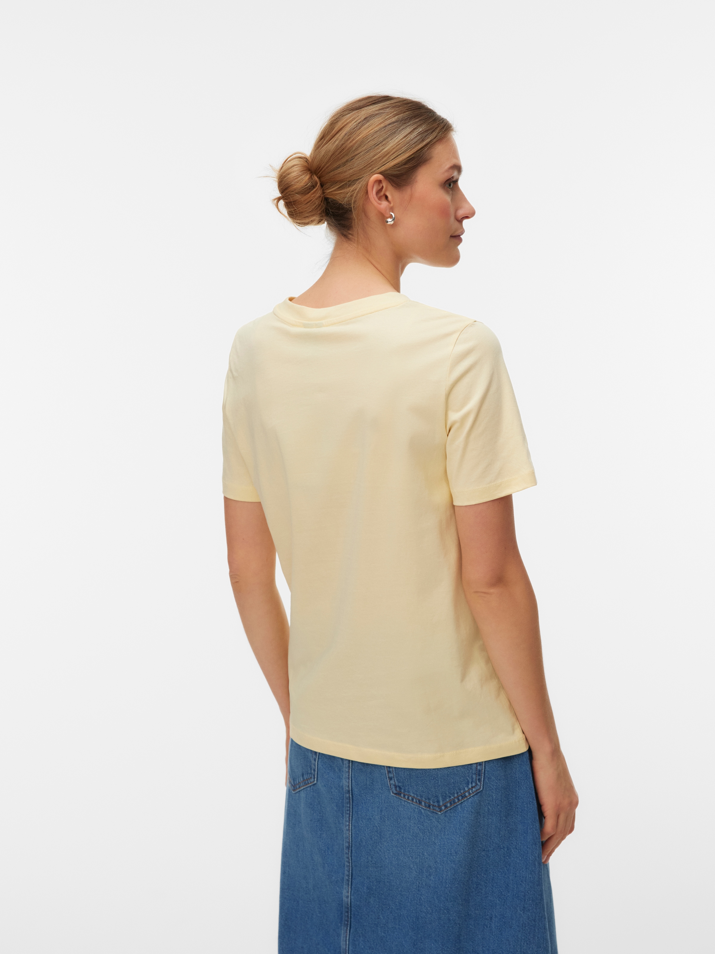 Vero Moda Kurzarmshirt »VMPAULINA SS T-SHIRT GA JRS NOOS« Baumwolle, regular fit