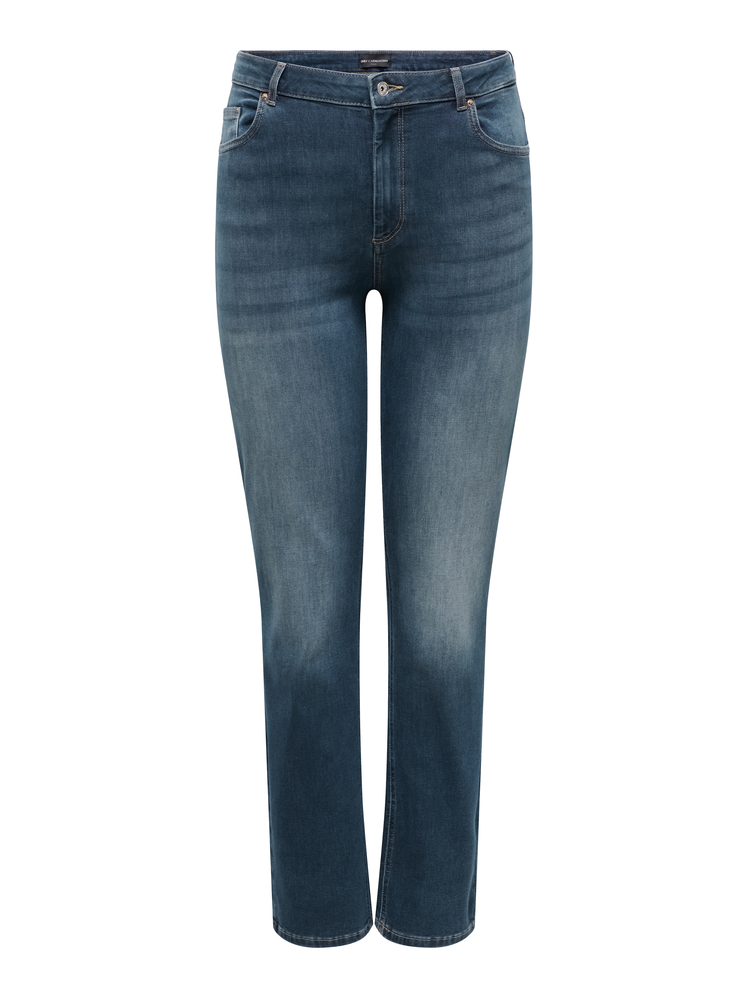 ONLY CARMAKOMA Straight-Jeans »CARWILLY HW STRAIGHT DNM DOT529 NOOS« Baumwollmischung, High Waist